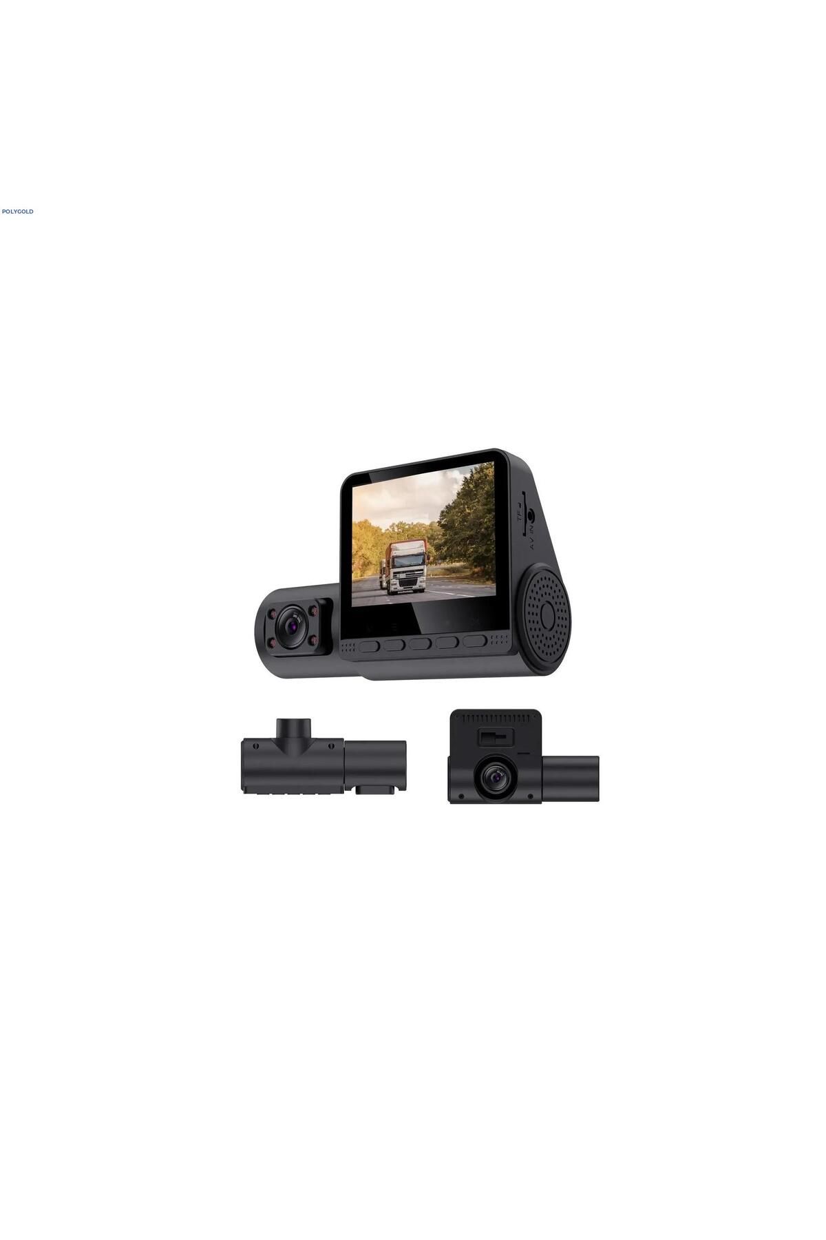 LEERFEI ÇİFT LENSLİ ARAÇ İÇİ DİKİZ GPS DASHCAM WIFI ARABA KAMERASI