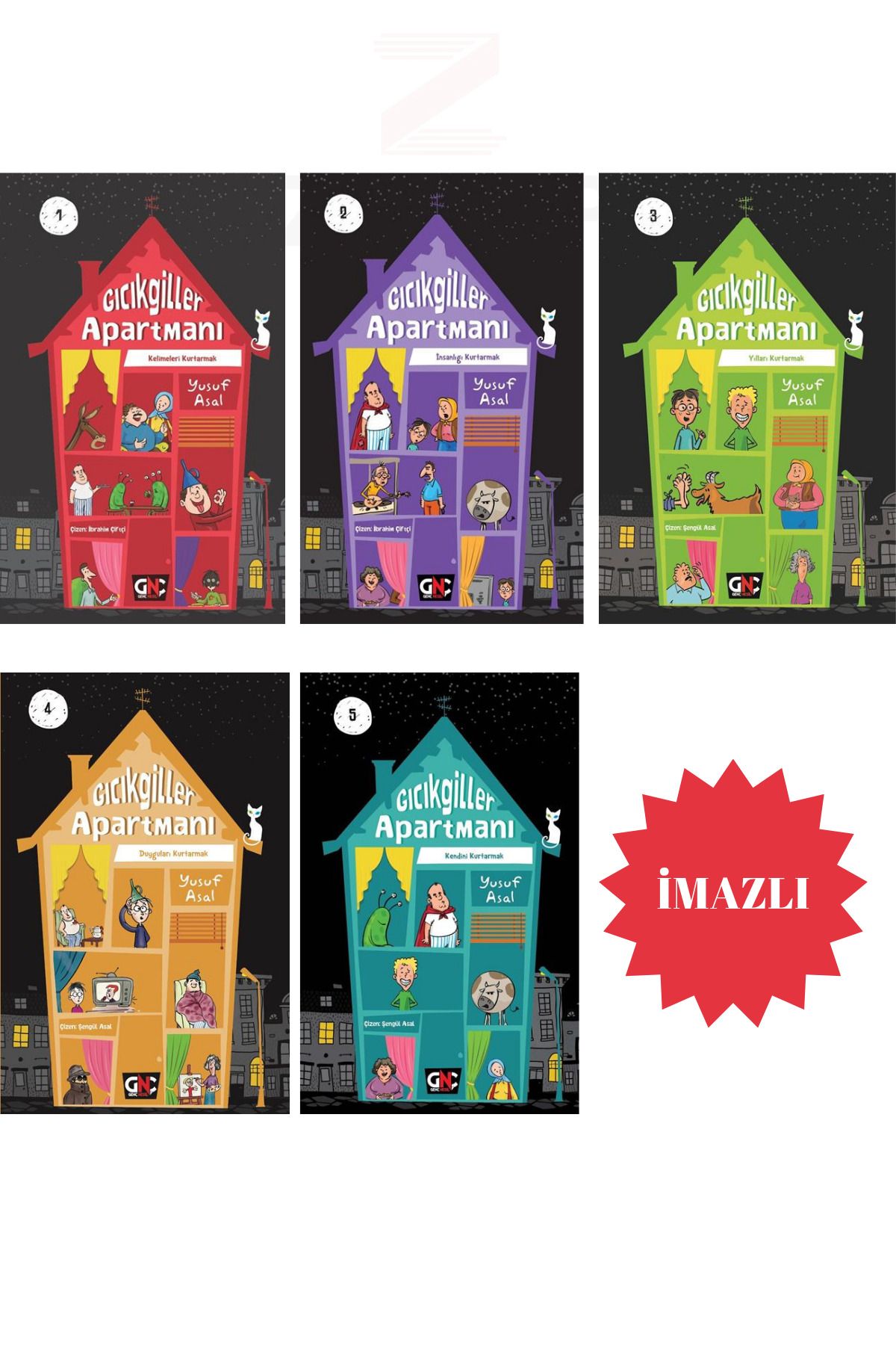 Nesil Yayınları Gıcıkgiller Serisi 5 Kitap Set - Yusuf Asalm(İMZALI)