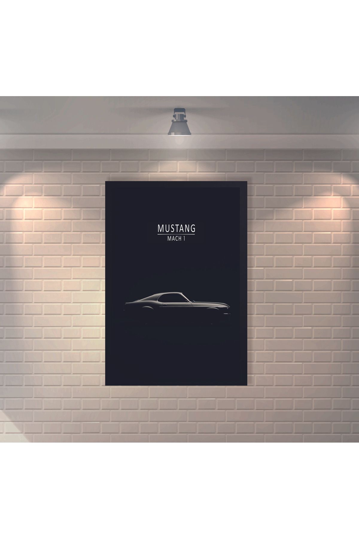 BBO REKLAM Ford Mustang Retro MDF Duvar Dekarasyon Tablosu