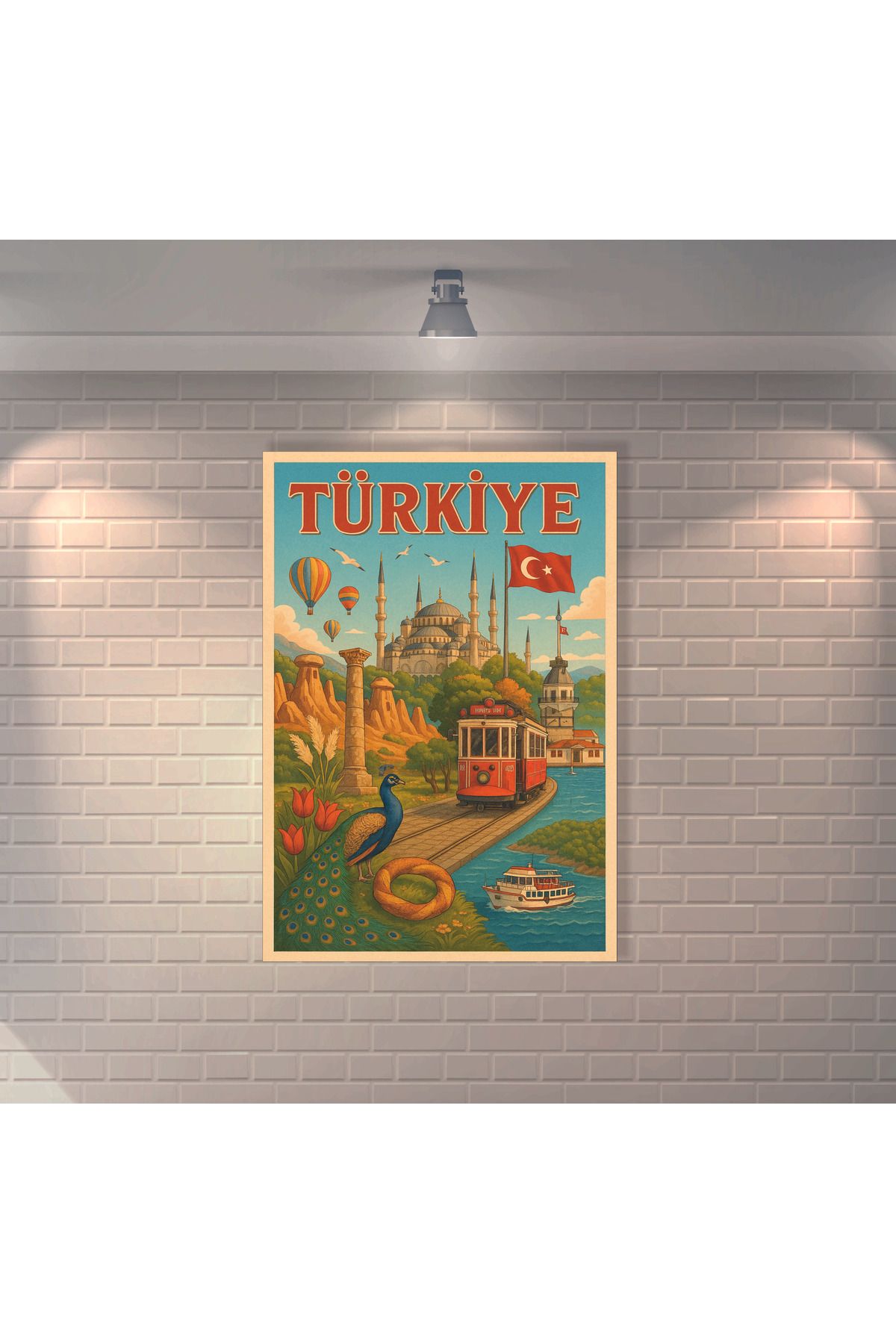 BBO REKLAM Türkiye Retro MDF Duvar Dekarasyon Tablosu
