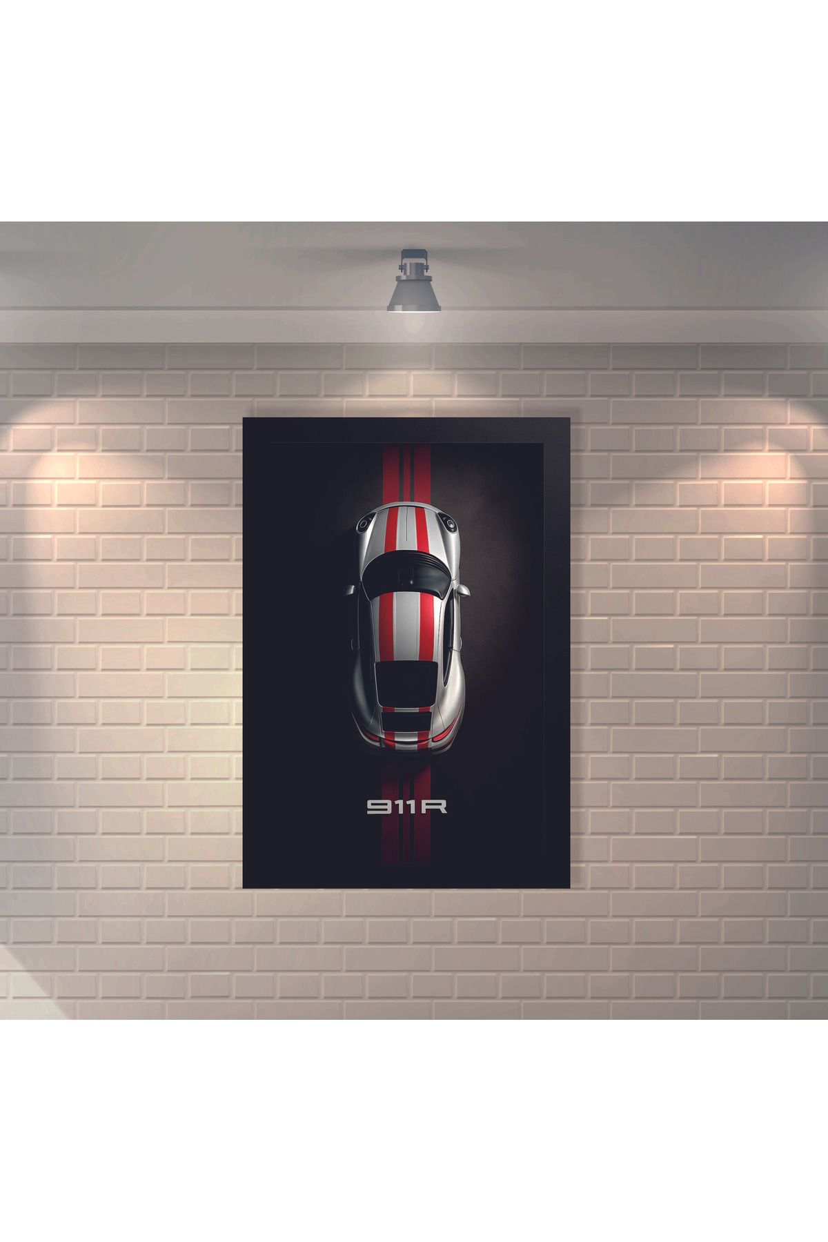 BBO REKLAM Porche 911 Retro MDF Duvar Dekarasyon Tablosu