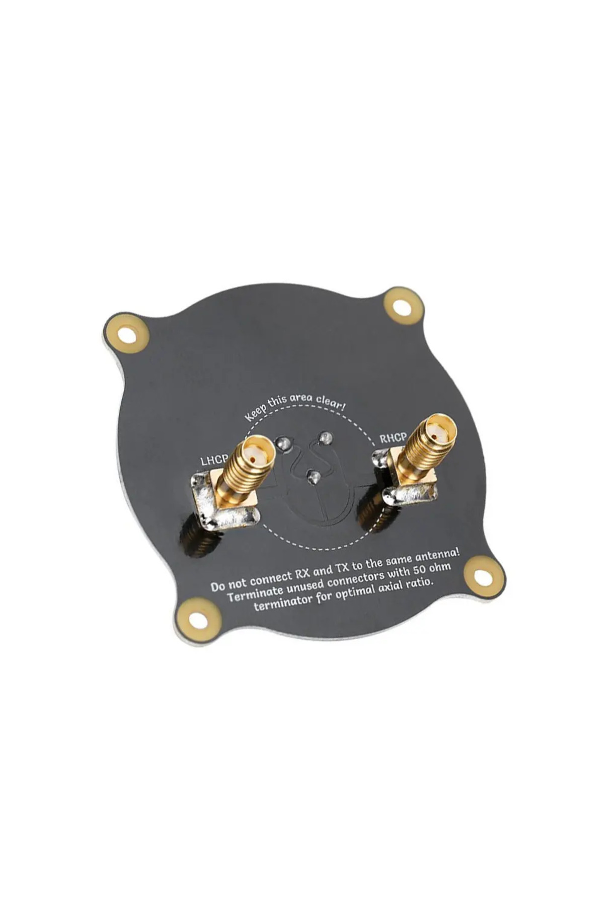 Yıldız İHA-Antenna Sma 5.8Ghz Triple Feed Patch Antenna Sma / Rp Sma Directional Circularly Polarized Antenna F 4