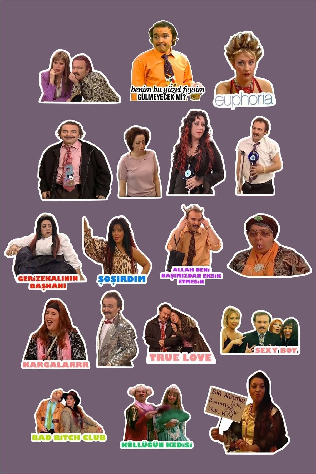 MS Major Selection Avrupa Yakası 27 'li Laptop Notebook Tablet Sticker Seti