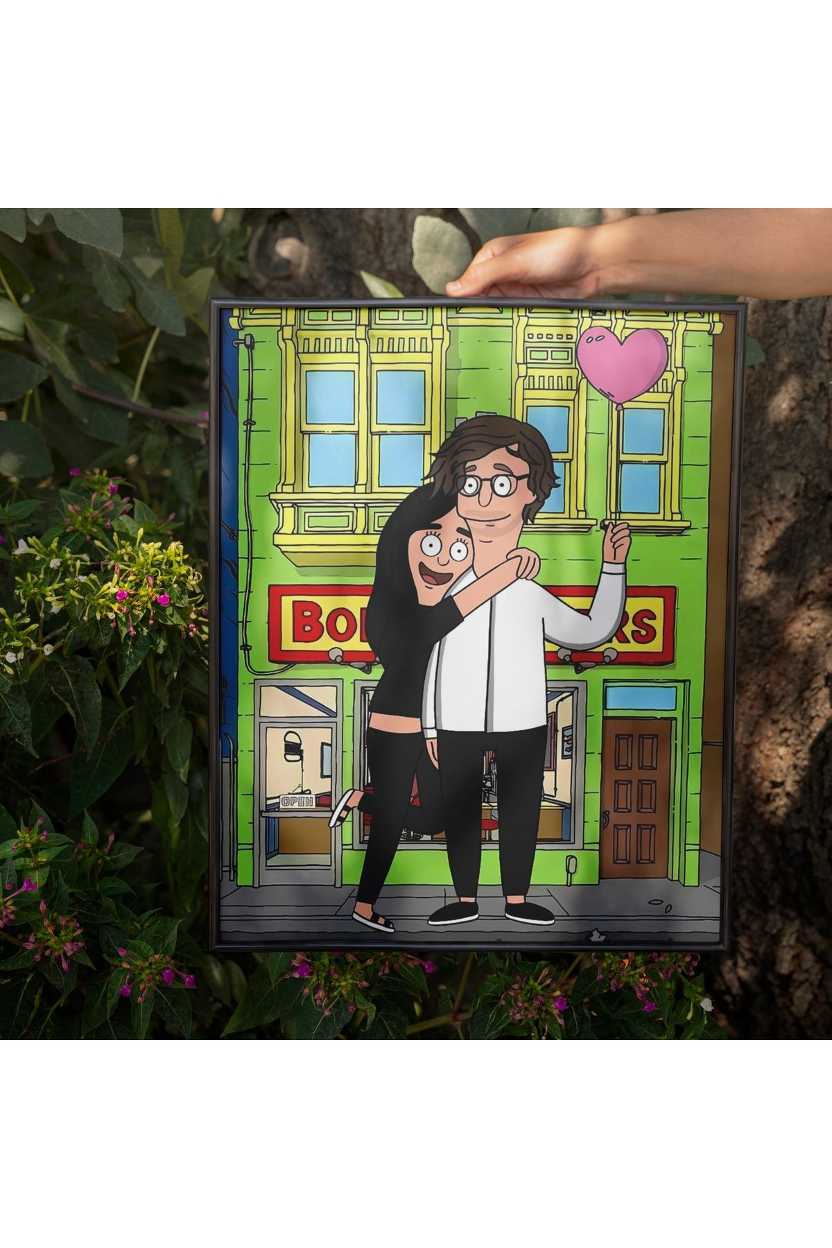 ÇELİKLER HEDİYE Kişiye Özel Karikatür Çerçeve – Fotoğraftan Hazırlanan Hediye Tablo