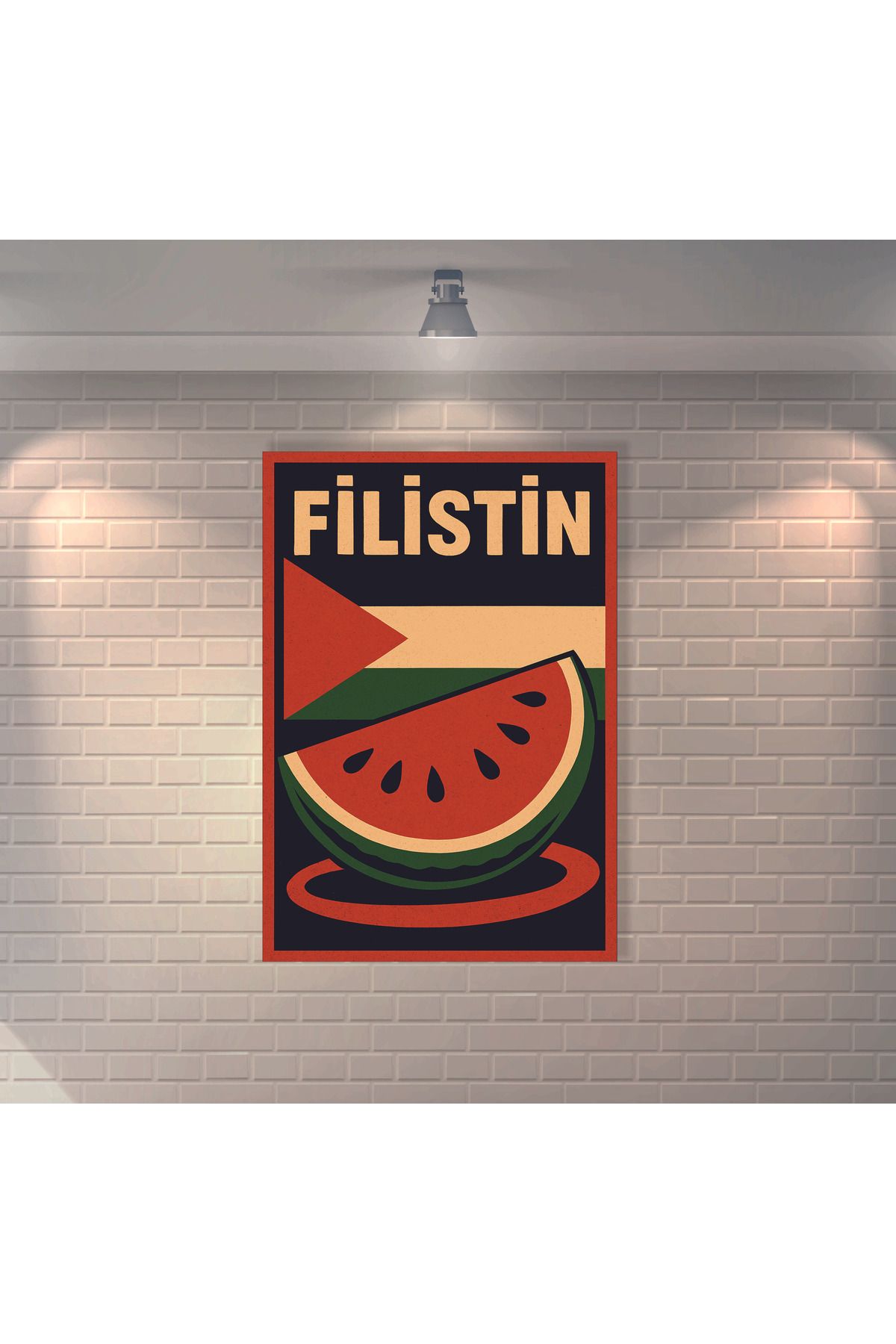 BBO REKLAM Filistin Retro MDF Duvar Dekarasyon Tablosu