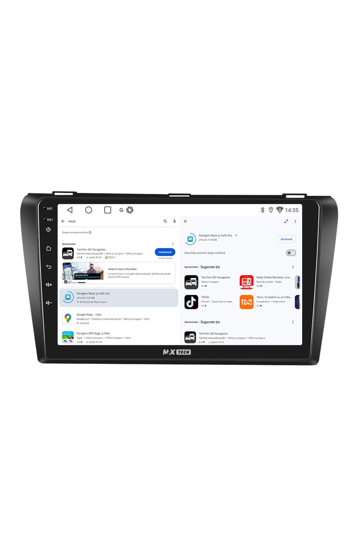 MaxTech-Navigation Mazda 3 2006-2012 dedicated, 8 GB Ram 128 GB Rom OctaCore, Carplay & Android auto, 9" 16