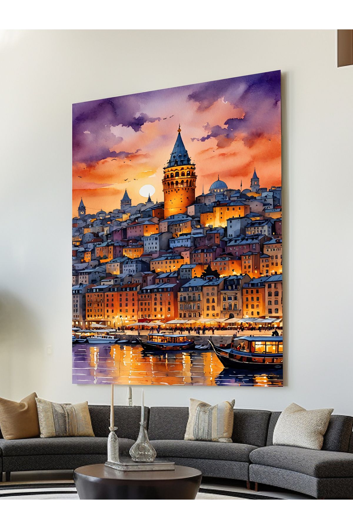 ESLEM GALATA KULESİ MANZARASI TABLO
