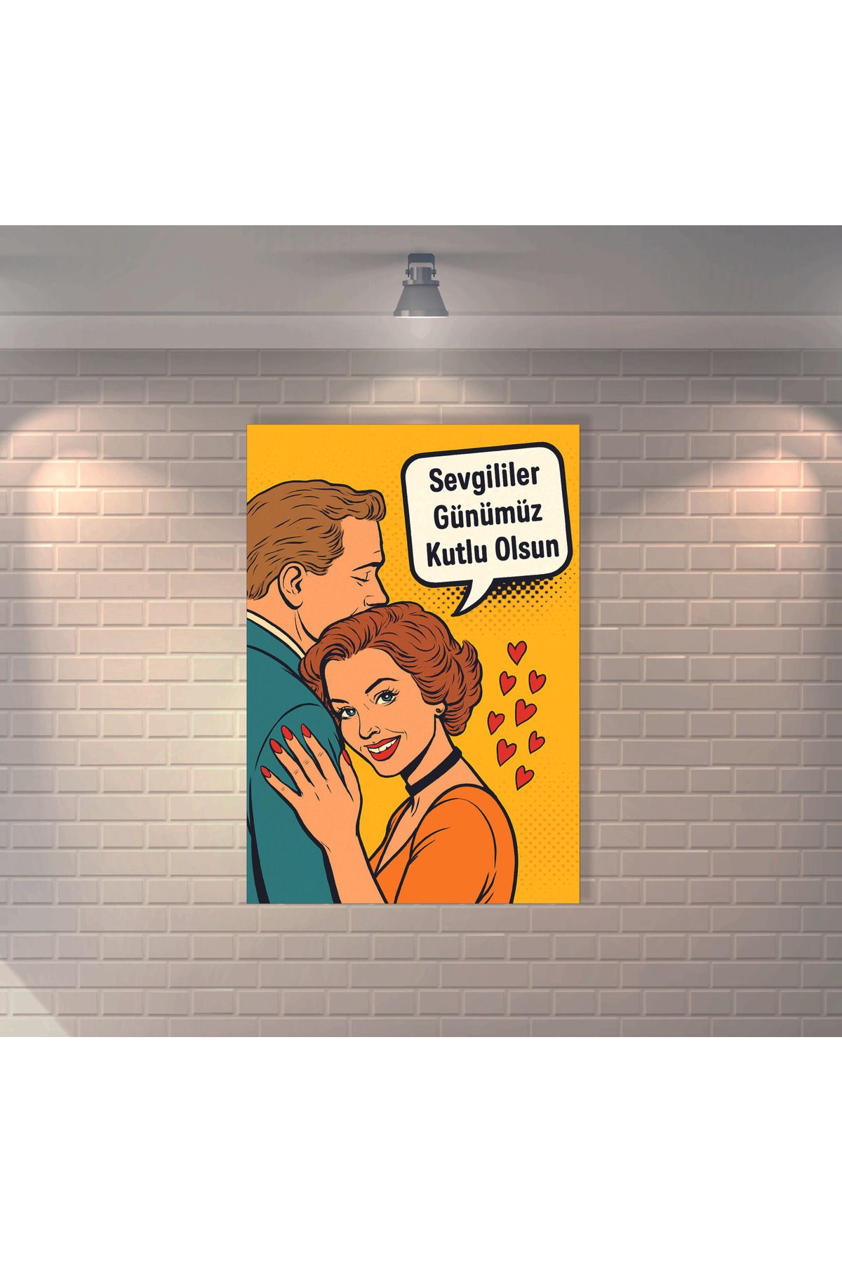 BBO REKLAM Sevgililer Günümüz Kutlu Olsun Retro MDF Duvar Dekarasyon Tablosu