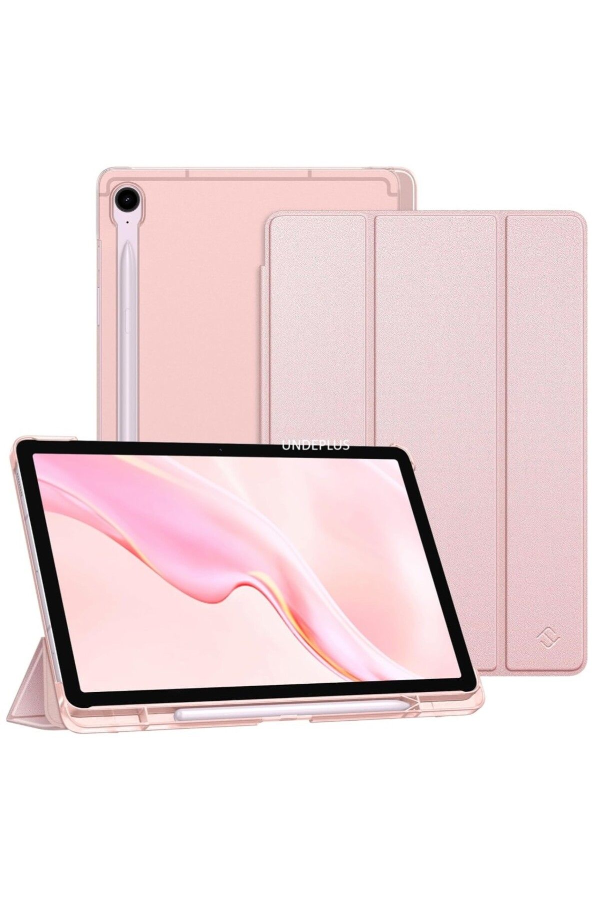 UnDePlus Samsung Galaxy S10 FE+ Plus 13.1inç Kılıf Flip Cover Kalem Bölmeli PC Case