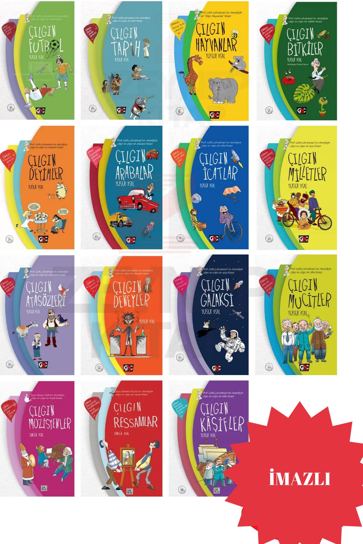 Nesil Yayınları Çılgınlar Serisi 15 Kitap Set - Yusuf Asal(İMZALI)