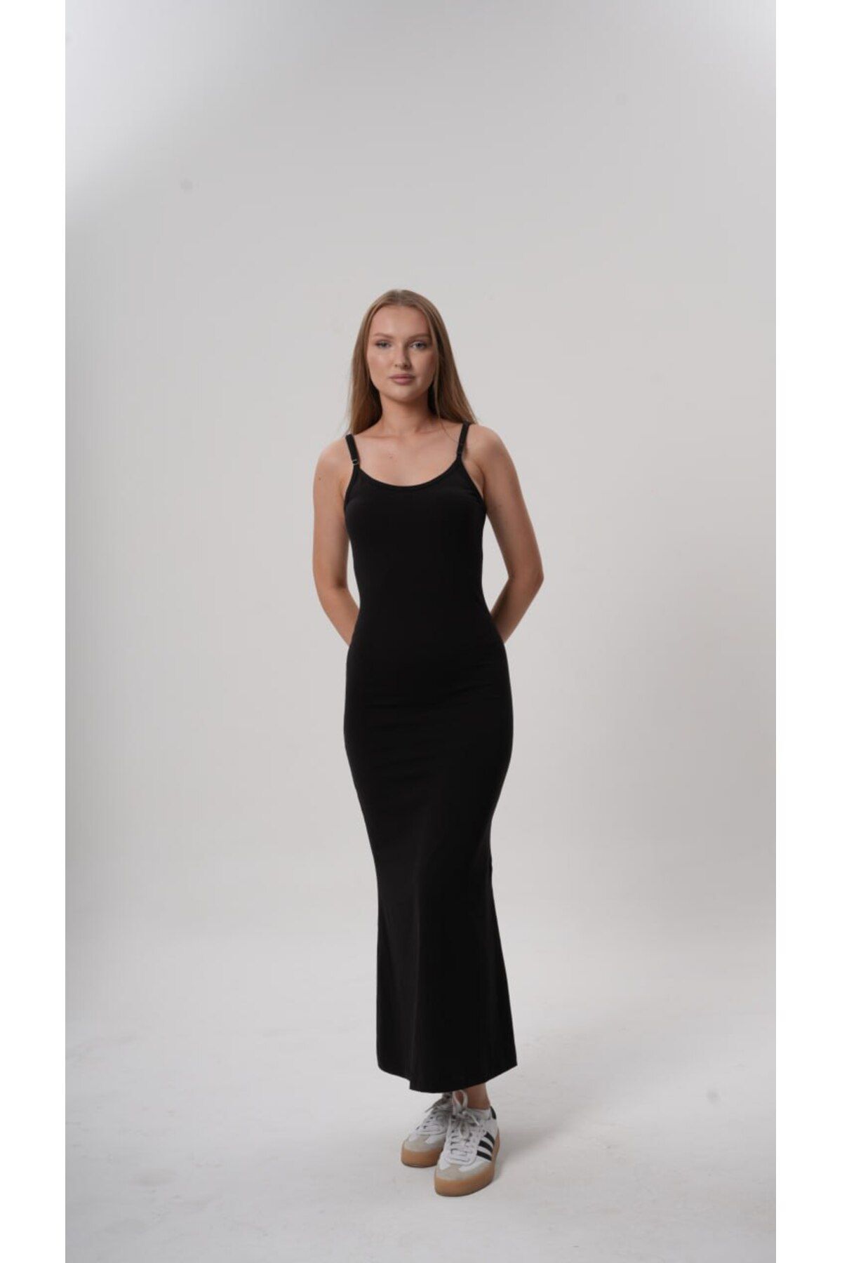 femmes fraiches Femmes Dolce Siyah Elbise