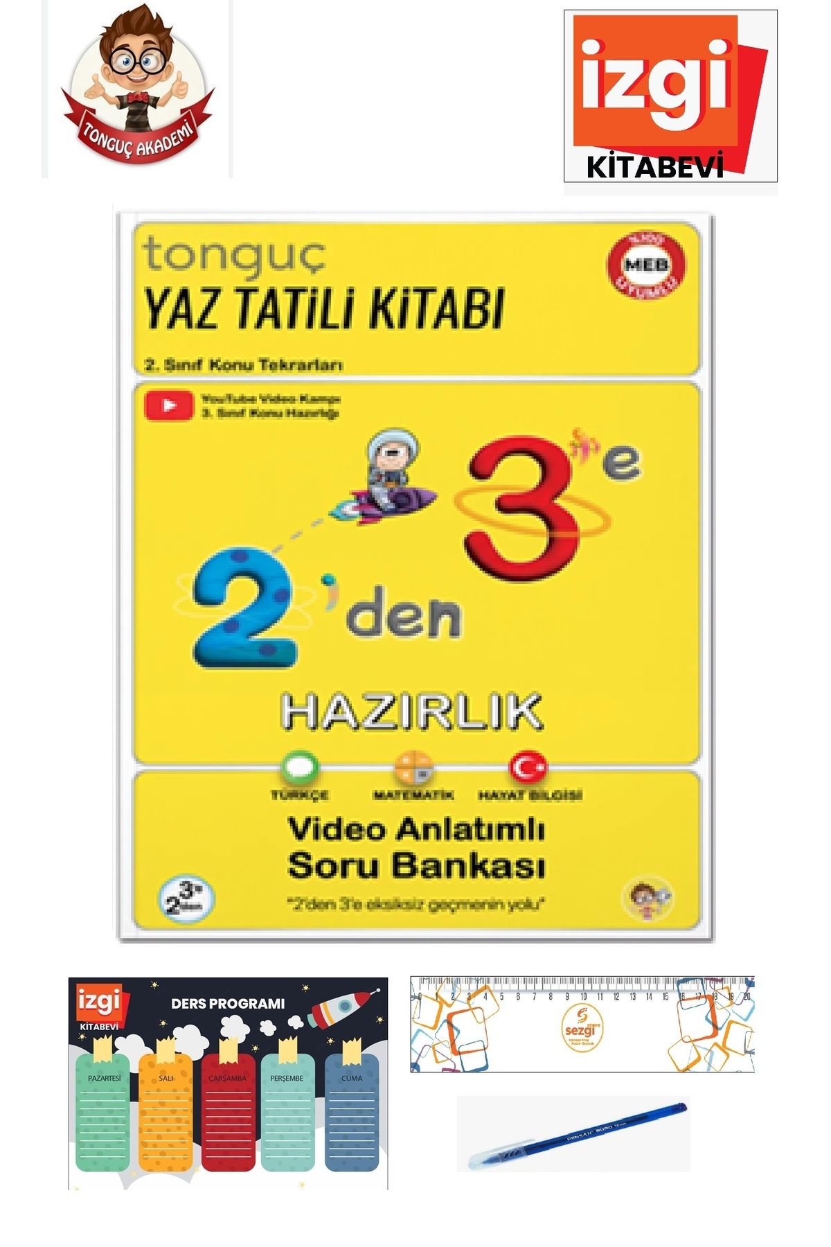 Tonguç Yayınları 2'den 3'e Hazırlık Kitabı HEDİYELİ 2025 BASKI