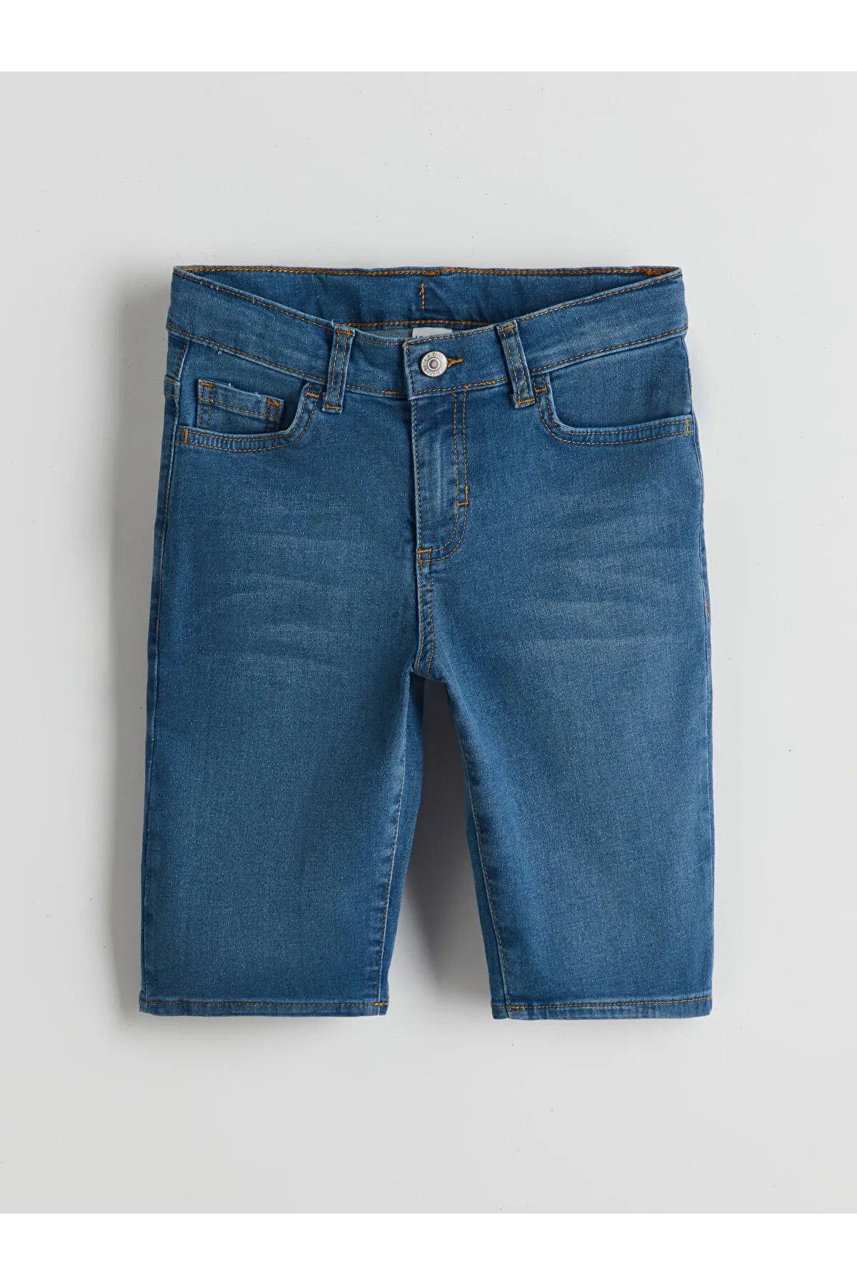 LC Waikiki-Boys' Jean Shorts with Adjustable Elastic Waist 2