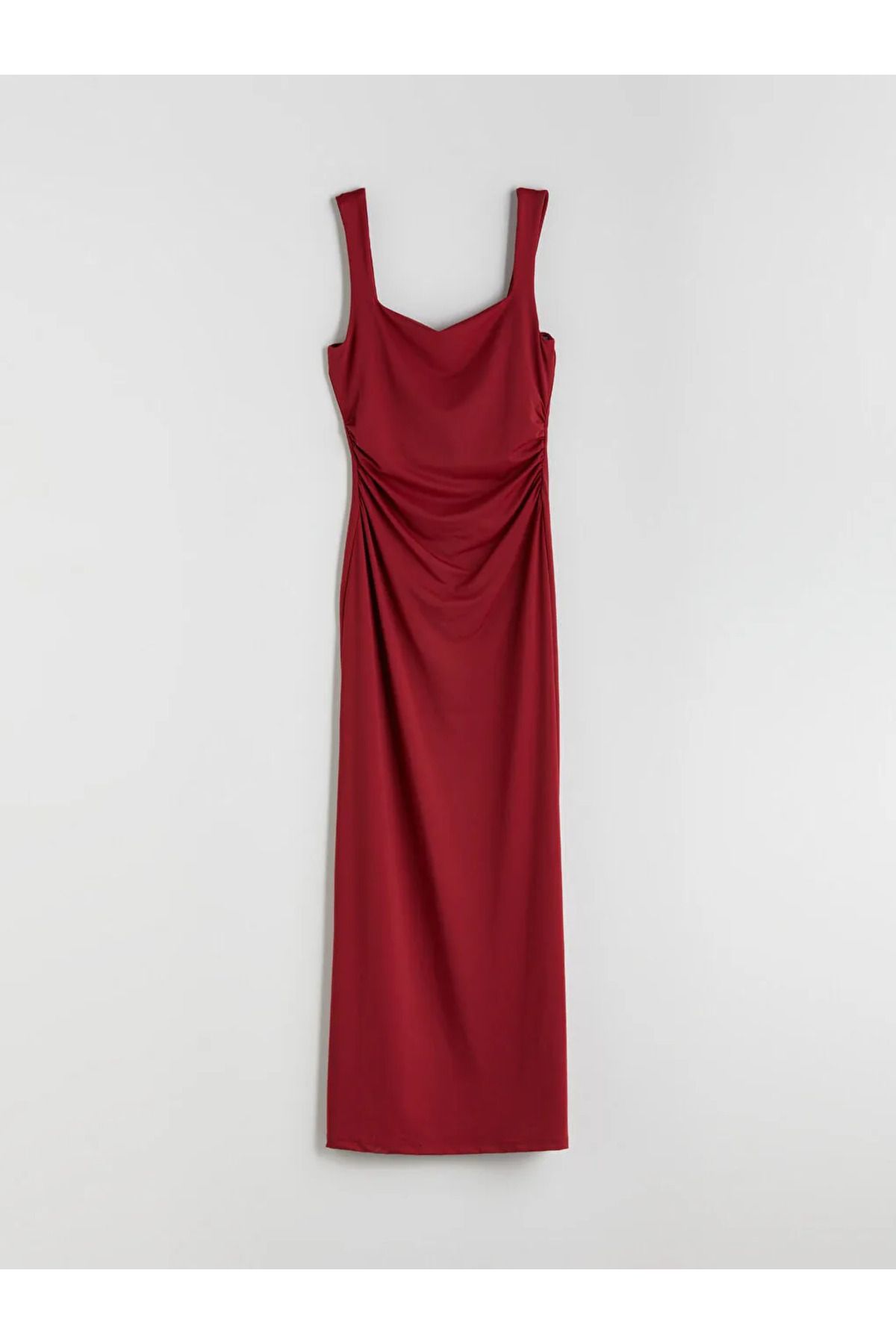 LC Waikiki XSIDE Kare Yaka Büzgülü Bodycon Elbise