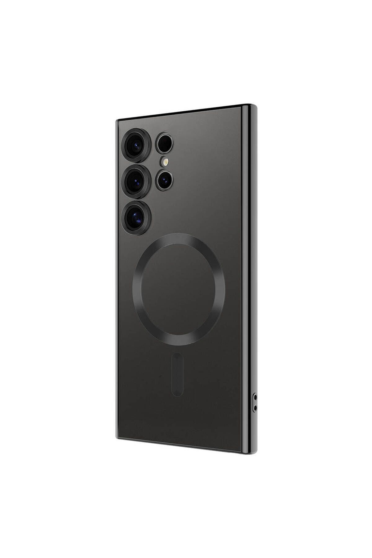 TEKNOMODA Xiaomi Poco F5 PRO 5G Kılıf Kamera Lens Korumalı Renkli Magsafe Şeffaf Silikon Siyah