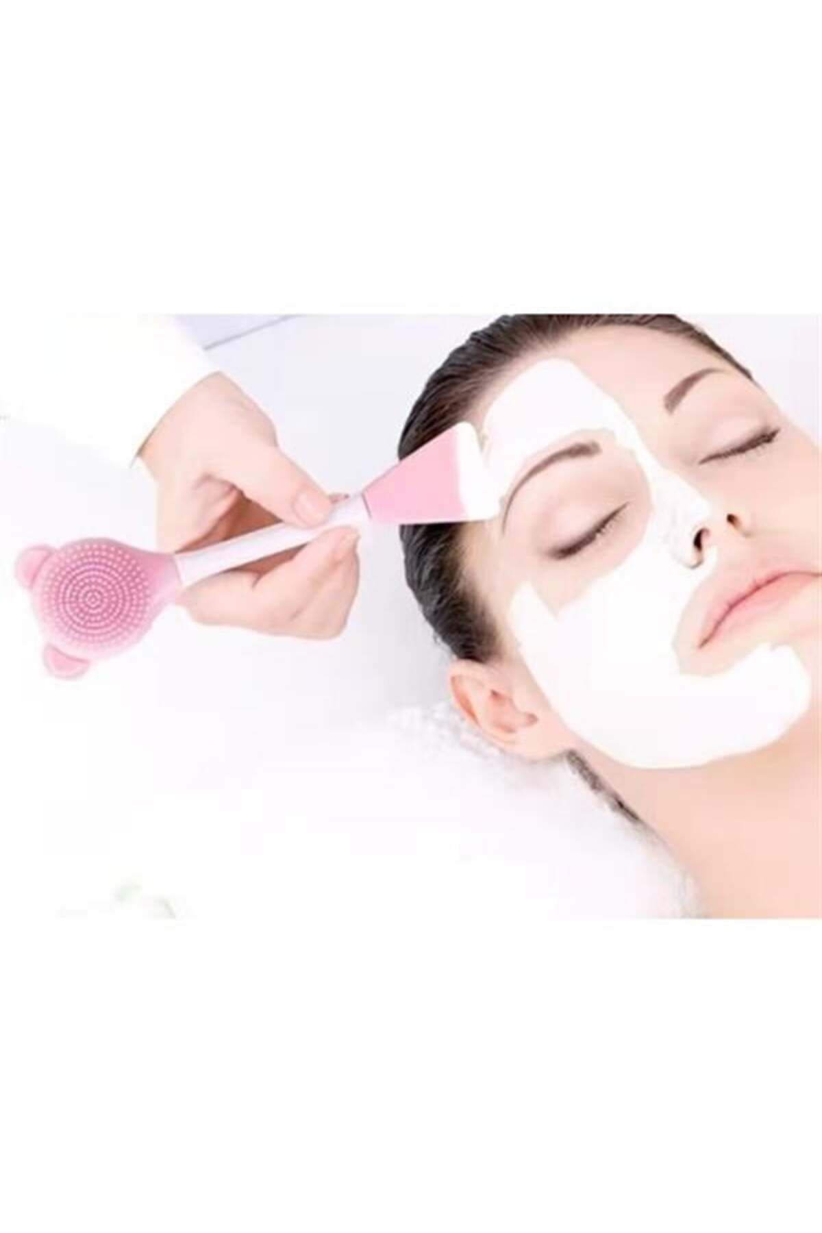 teknotrust Yüz Temizleme Fırçası ve Maske Uygulama Spatulası, Temizlik ve Bakım Seti