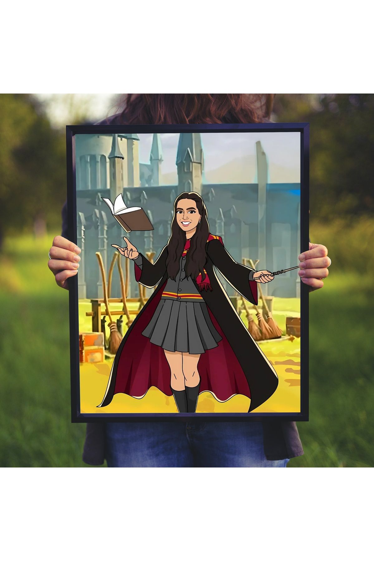 ÇELİKLER HEDİYE Kişiye Özel Karikatür Çerçeve – Fotoğraftan Hazırlanan Hediye Tablo