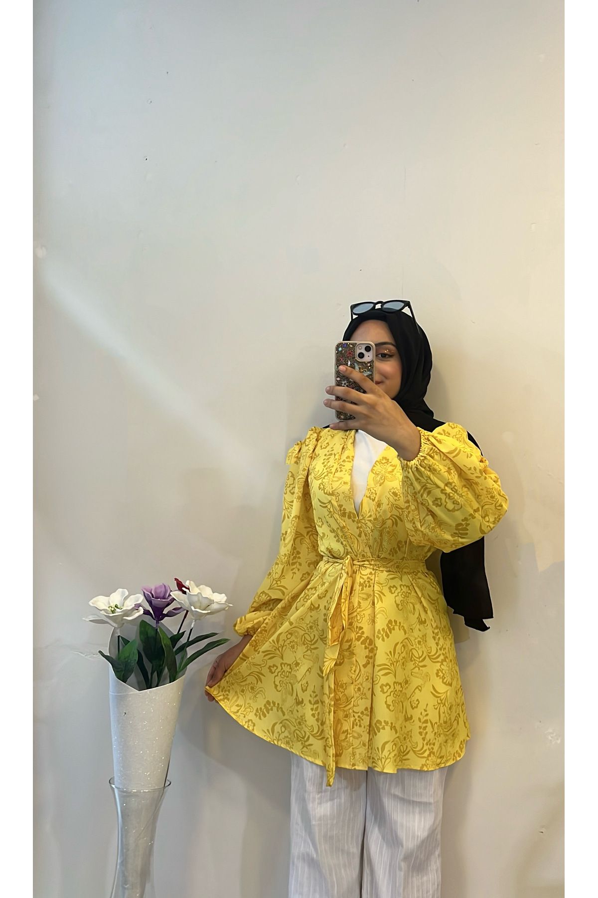 DİLEKBUTİK yazlık desenli kimono