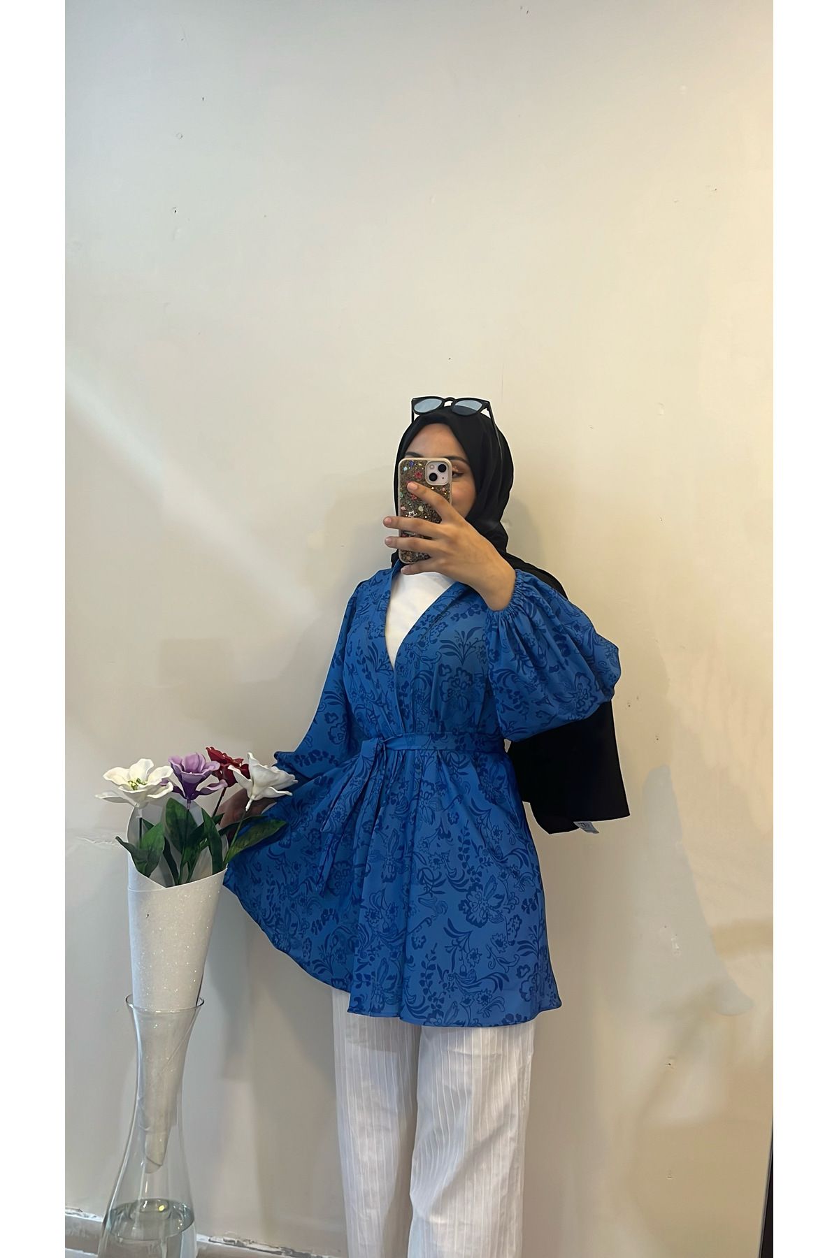 DİLEKBUTİK-Summer Patterned Kimono 3