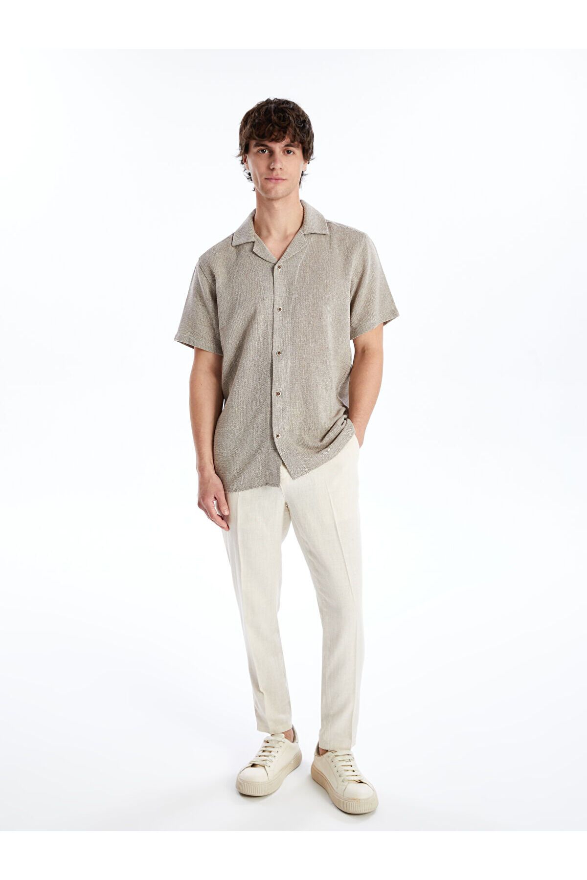 LC Waikiki Slim Fit Keten Karışımlı Erkek Pantolon