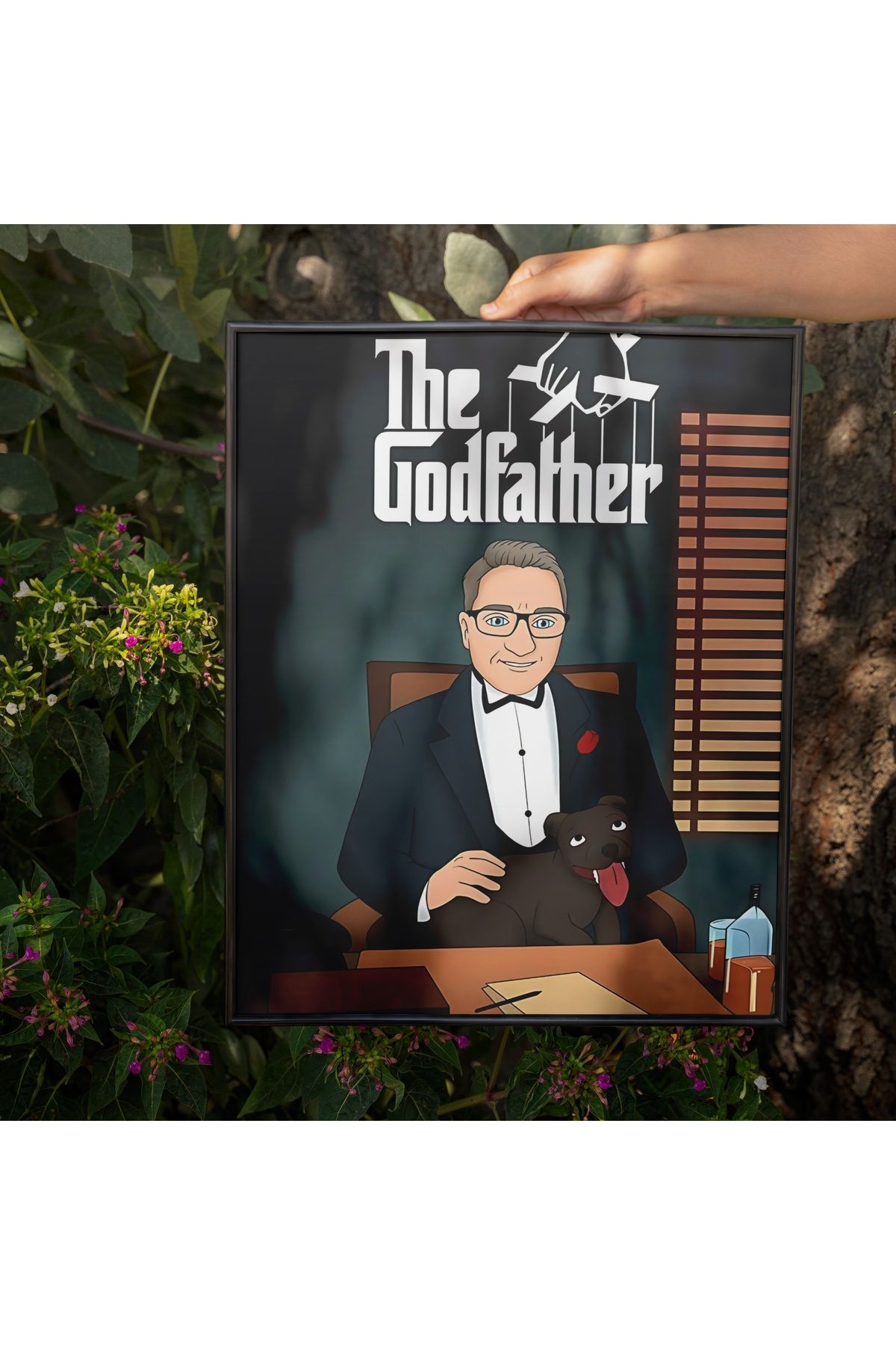 ÇELİKLER HEDİYE Kişiye Özel Karikatür Çerçeve – Fotoğraftan Hazırlanan Hediye Tablo