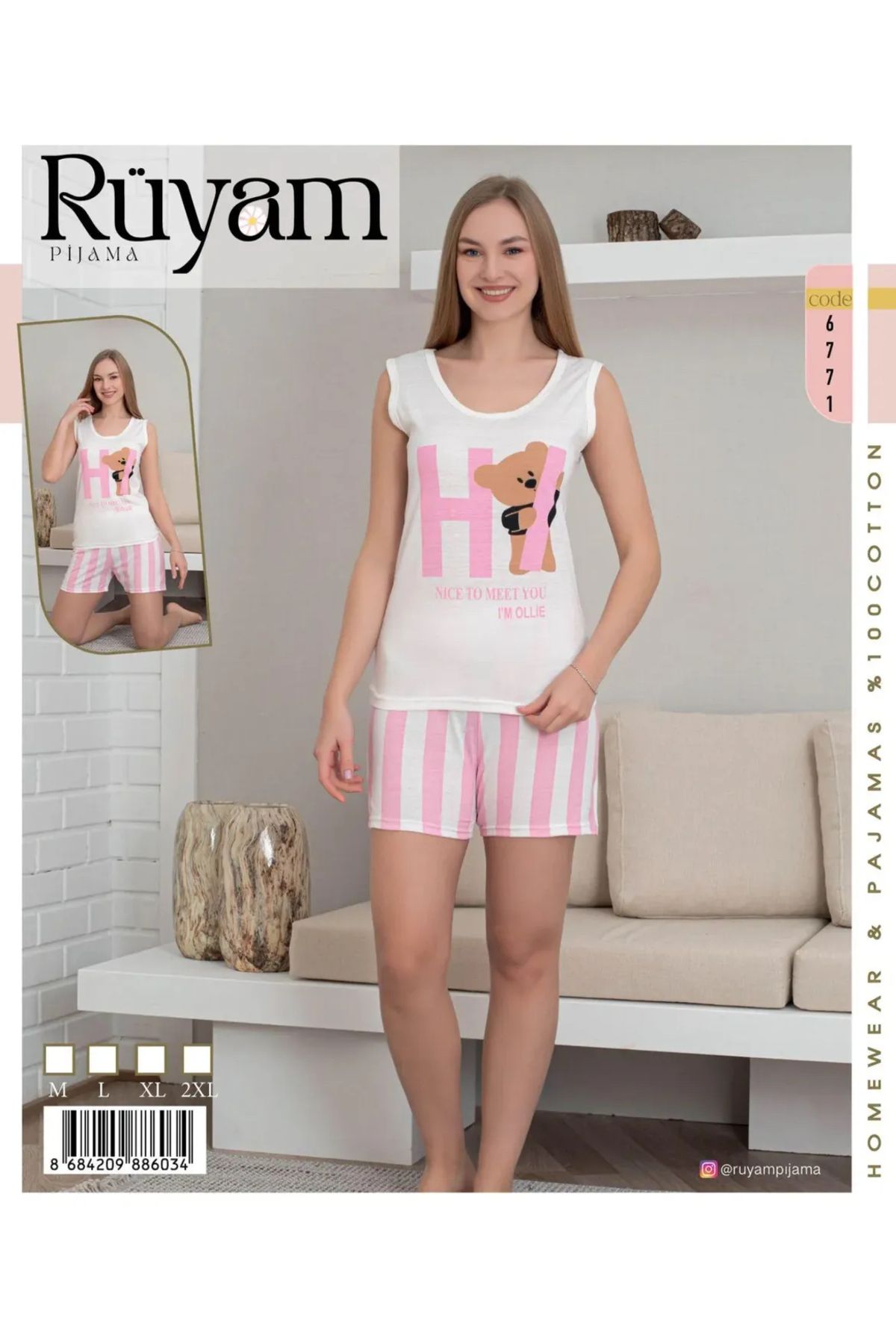 Rüyam Kadın Şortlu Pijama Takımı
