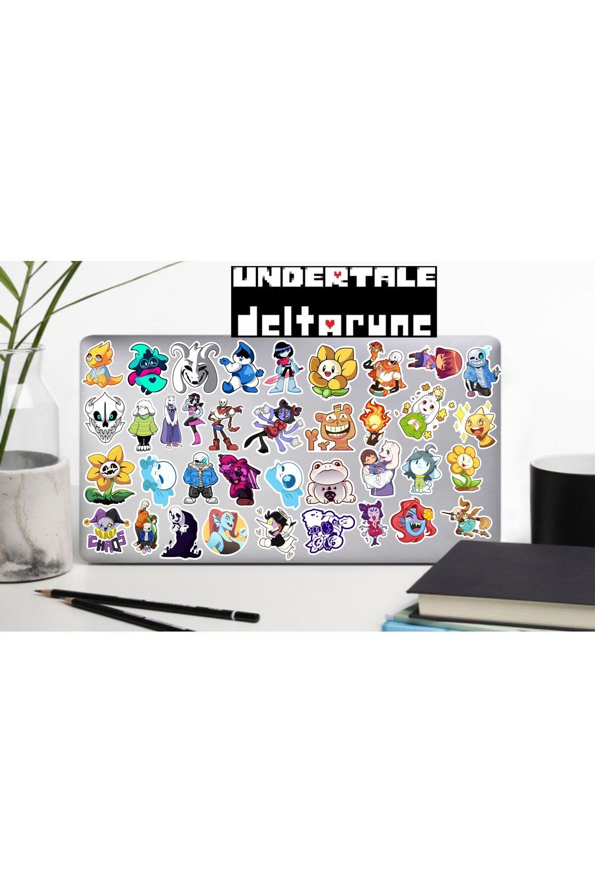 MS Major Selection Undertale Sticker Telefon Laptop Notebook Tablet Defter Matara Stiker Etiket