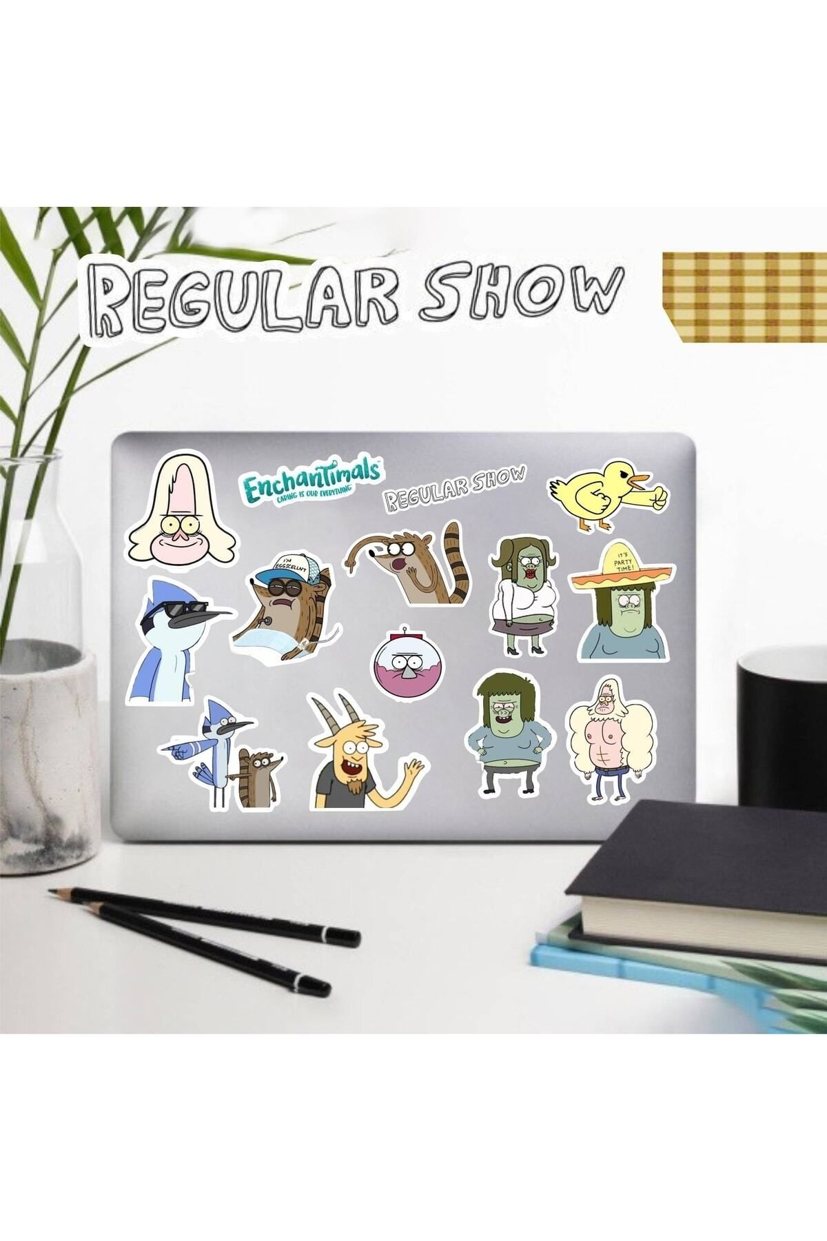 MS Major Selection Regular Show Laptop Notebook Telefon Kılıfı Sticker Paketi