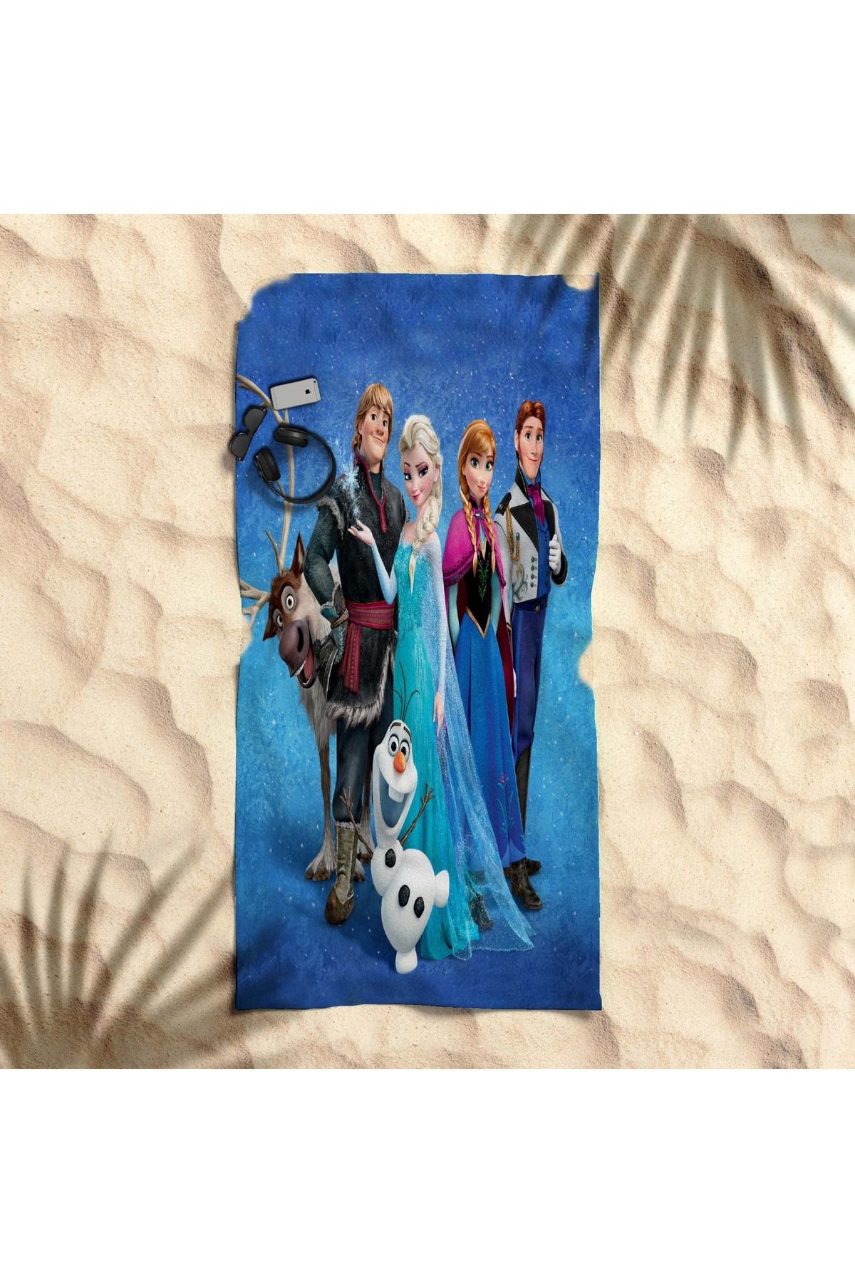 hediyechy GİFT DUVET COVER elsa 3d baskılı piaj havlusu
