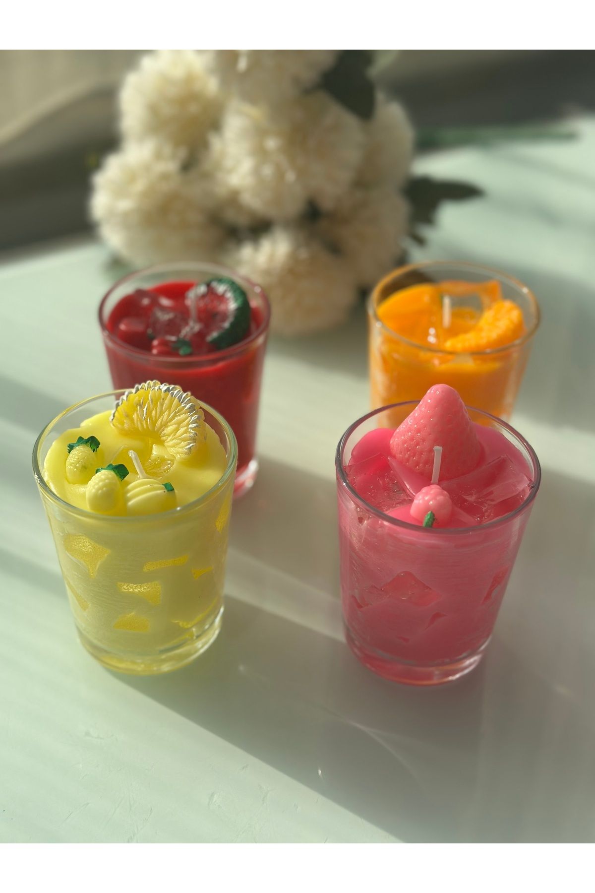 BalibeeCandle Bardakta Çilekli Pembe Mum