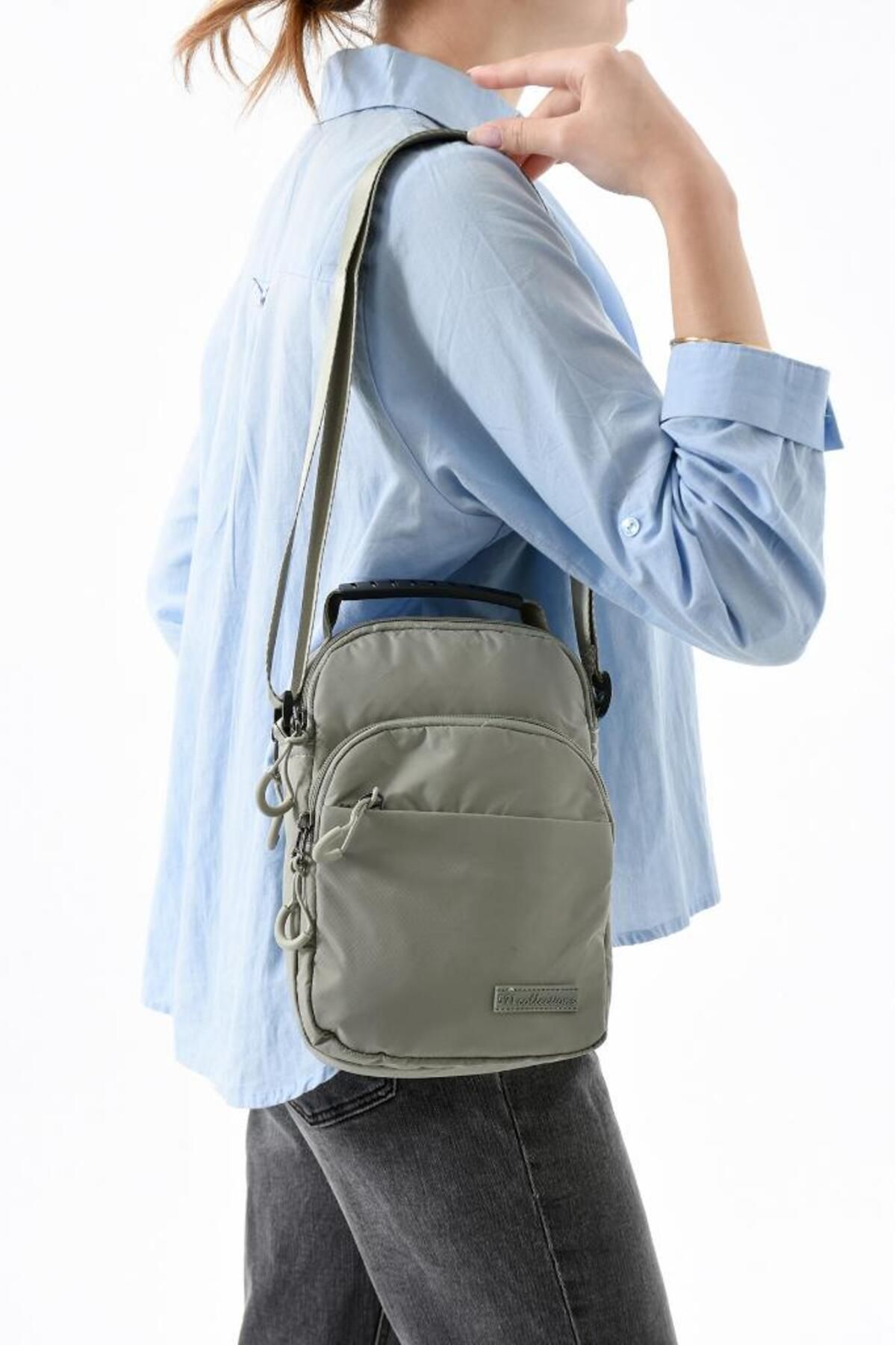 Baginn 571 Collection Paraşüt Kumaş Unisex Postacı Çanta Elde Tutma Çapraz Askılı Omuz Çantası 25*15 Cm