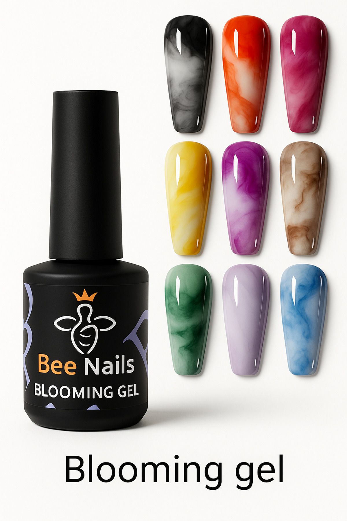 MİRACLE NAİLS BLOOMİNG GEL şeffaf Renk Watercolor (SULUBOYA) Efekt Tirnak Jeli