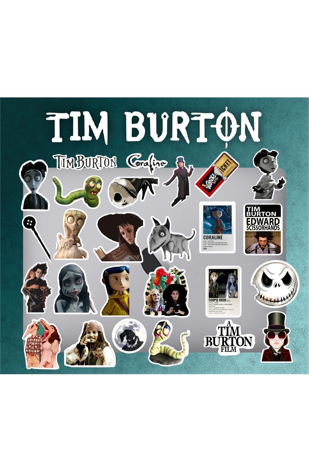 MS Major Selection Tim Burton Laptop Notebook Telefon Kılıfı Sticker Paketi
