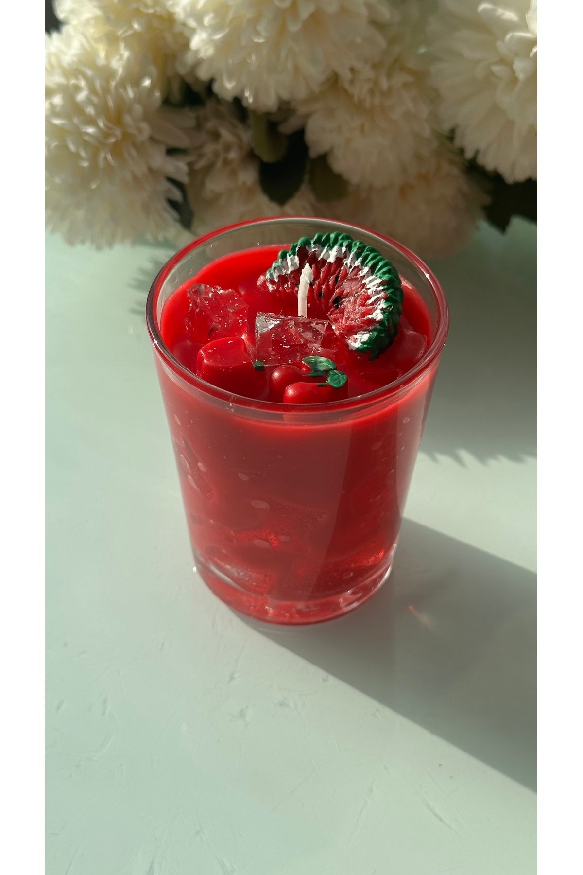 BalibeeCandle Bardakta Kırmızı Meyveler Mum
