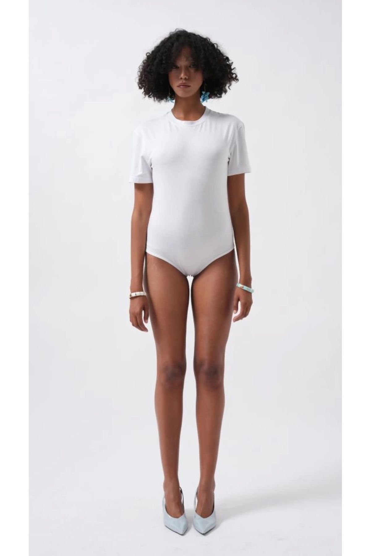 Omarı T-Shirt Detay Bodysuit