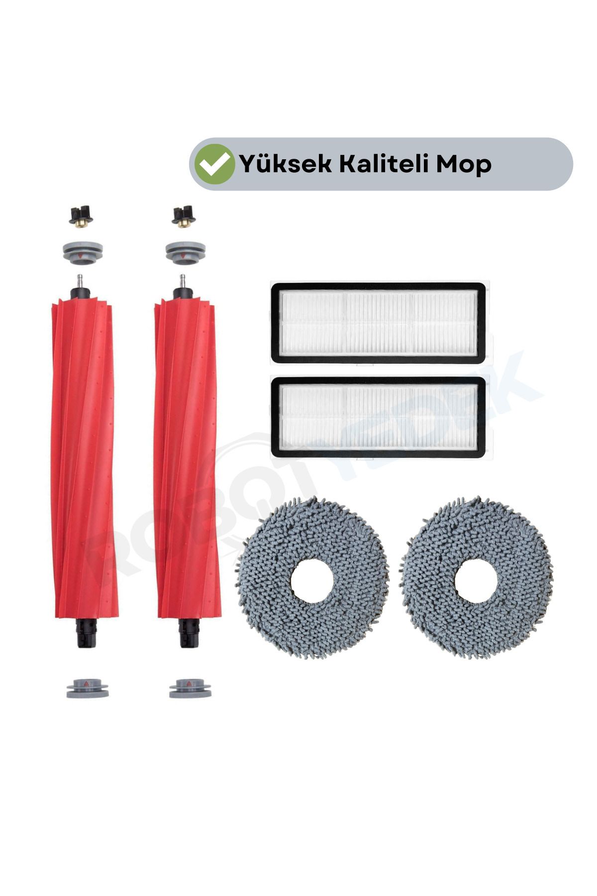 teknotrust Uyumlu Fırça, Hepa Filtre, Mop Seti, 6 Parça, Temizlik Aksesuarları