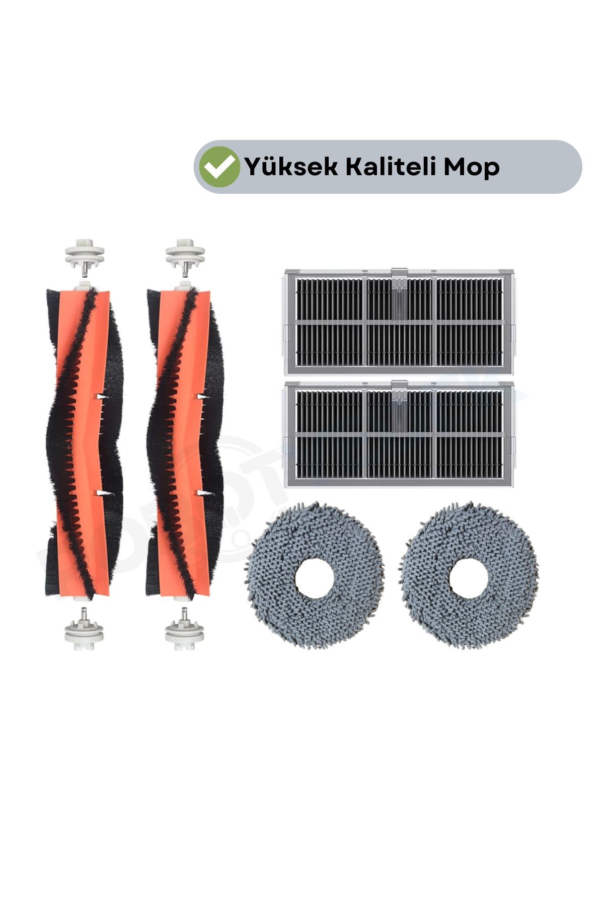 teknotrust Uyumlu Fırça ve Filtreli Temizlik Seti, 6 Parça, Pratik ve Etkili Kullanım