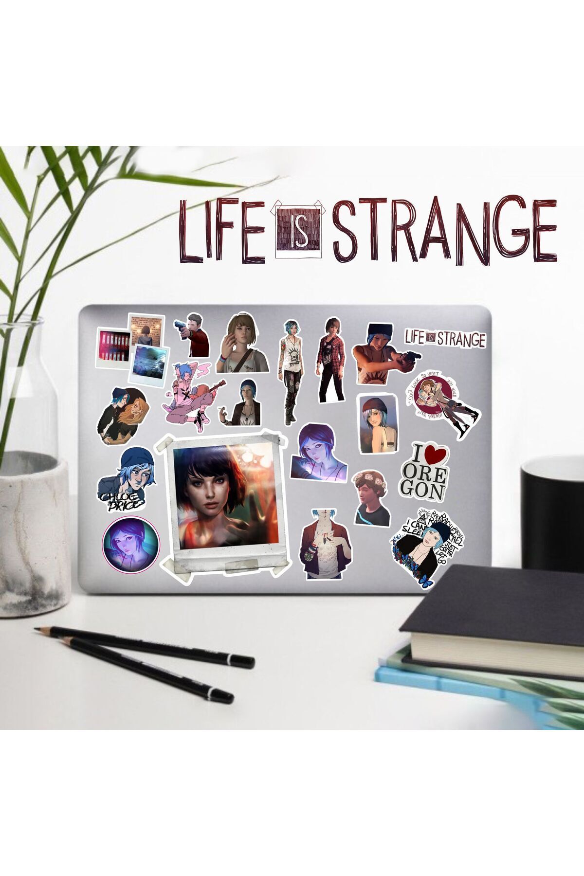 MS Major Selection Life Is Strange Sticker Telefon Laptop Notebook Tablet Defter Matara Stiker Etiket