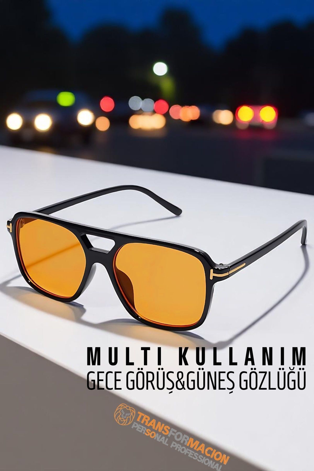Transformacion Gece Sürüş Görüş Parlama Önleyici Gece Gözlüğü Sis Far Işık Önleyici Anti-Fog Gözlük 721852