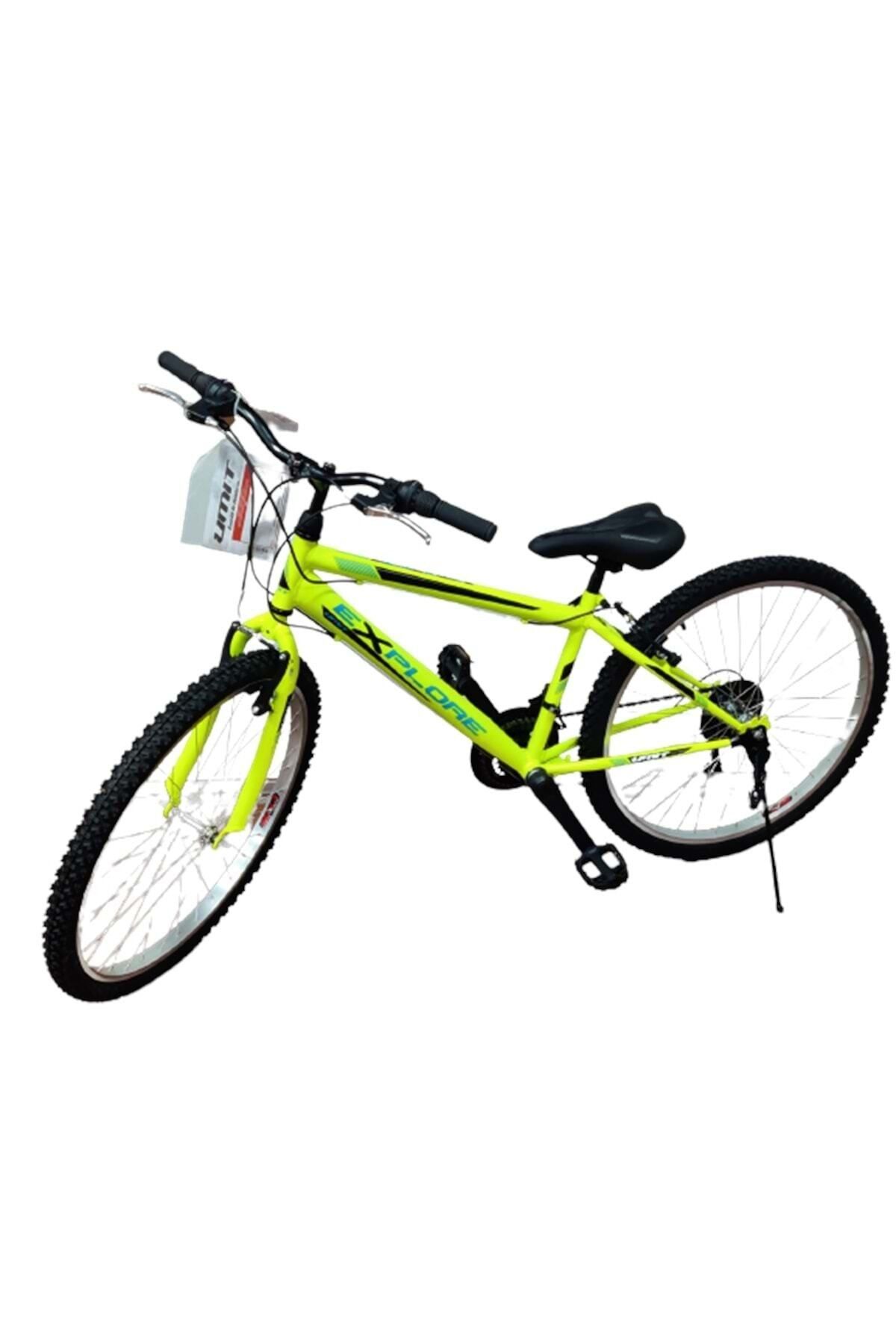 Elioure 2433 Erkek MTB V Fren 21 V. Srn Bisiklet, Lime Mavi
