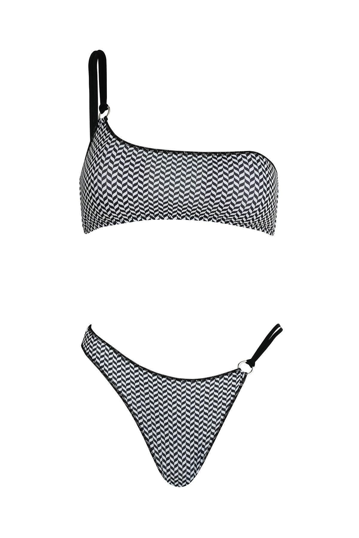 Quande Barabella Tek Omuz Strablez / Üst QN-107-1