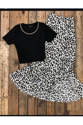 Tuğba Ceylin Butik Kadın yazlık krep kumaş çiçekli etek