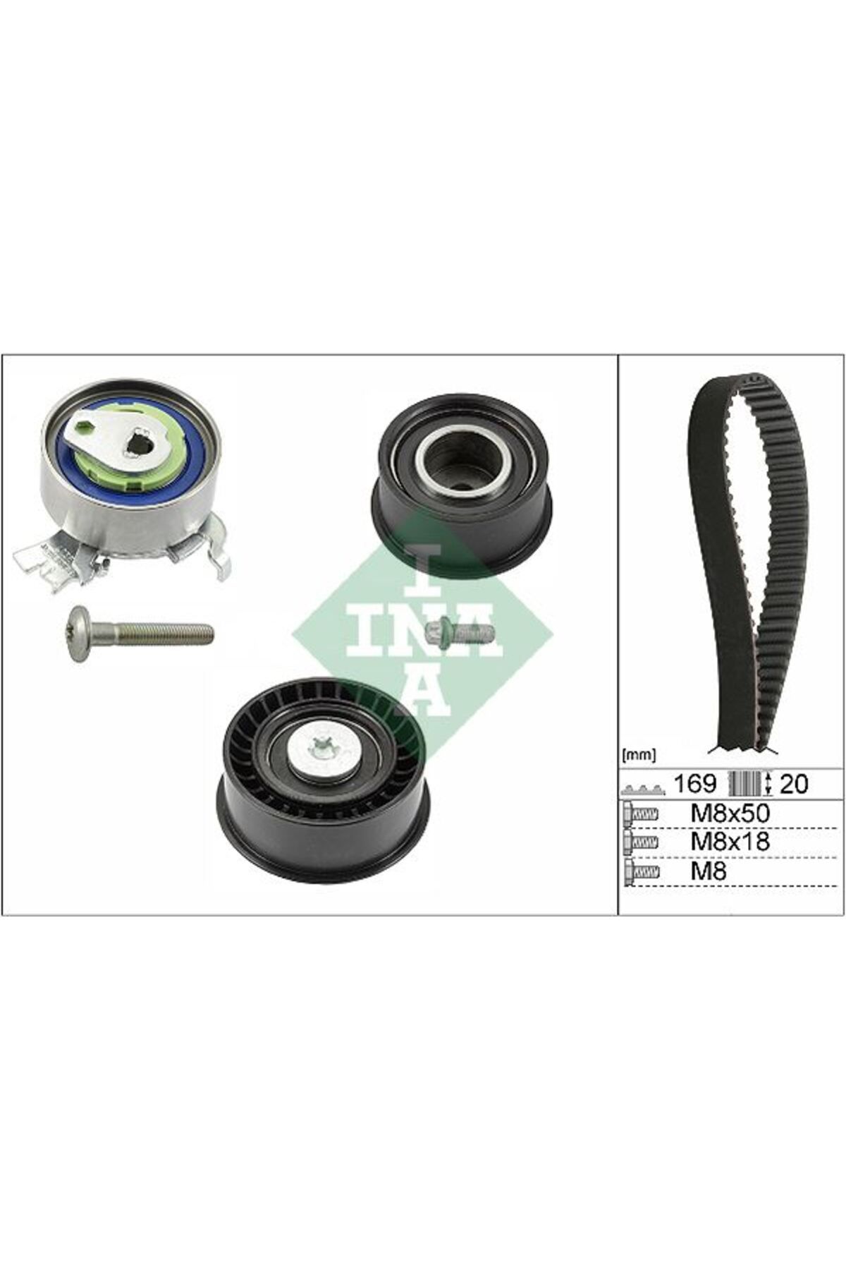 İna EKSANTRİK GERGİ KİTİ 169x200 ASTRA F-CORSA B-VECTRA B 1.4i-1.6i-1.8i 16V X14XE-X16XEL-X18XE