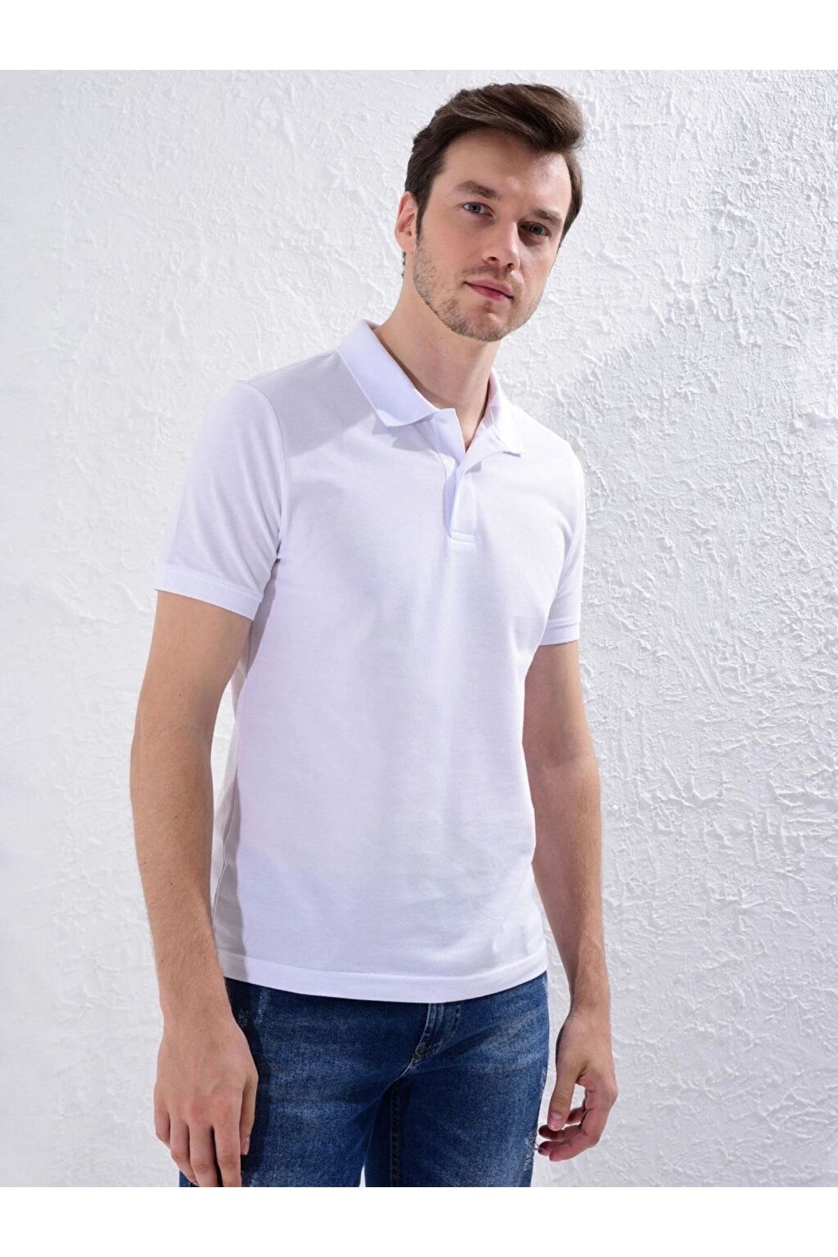 LC Waikiki LCWAIKIKII Polo Yaka Kısa Kollu Basic Pike Tişört