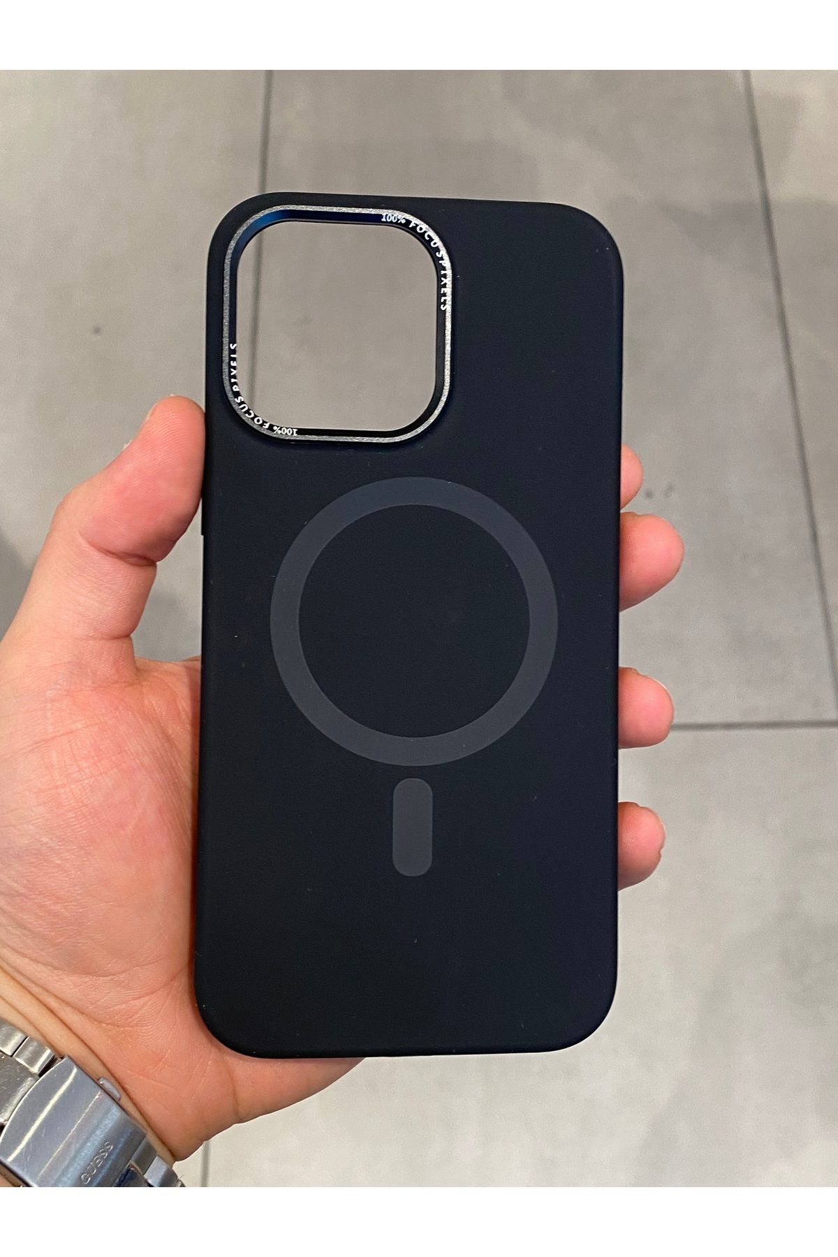 Mee.co İphone 14 Pro Max Uyumlu Magsafe Şarj Destekli İçi Kadife Silikon Kılıf