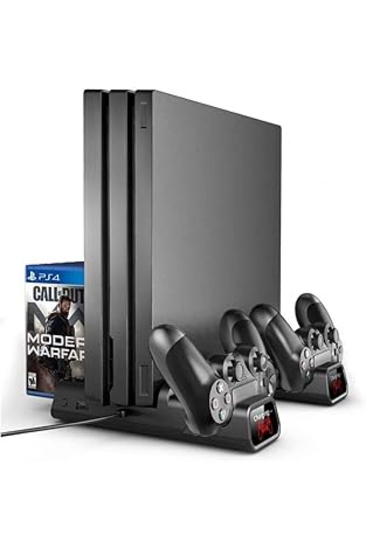 Pazarcan Ps4 Pro Ve Slim İçin Fanlı Dikey Soğutucu Ve Kol Şarj Edici Organizatör Stand Tp4-882