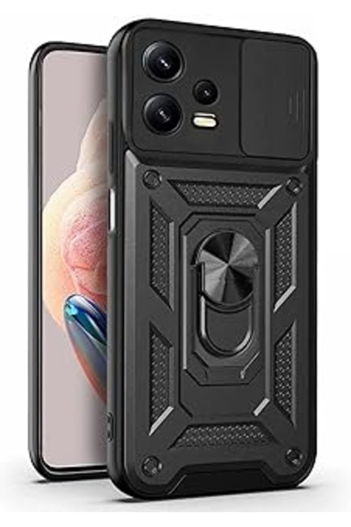 Pazarcan Microsonic Xiaomi Poco X5 5G Için Kılıf Impact Resistant Siyah [Poco X5 5G Ile Uyumlu Kılıf - Siyah
