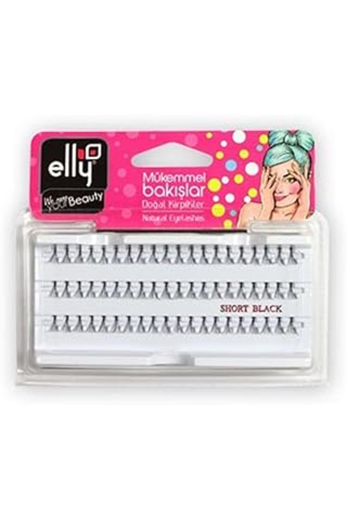 Pazarcan Elly Kisa Tekli Takma Kirpik 1 Paket
