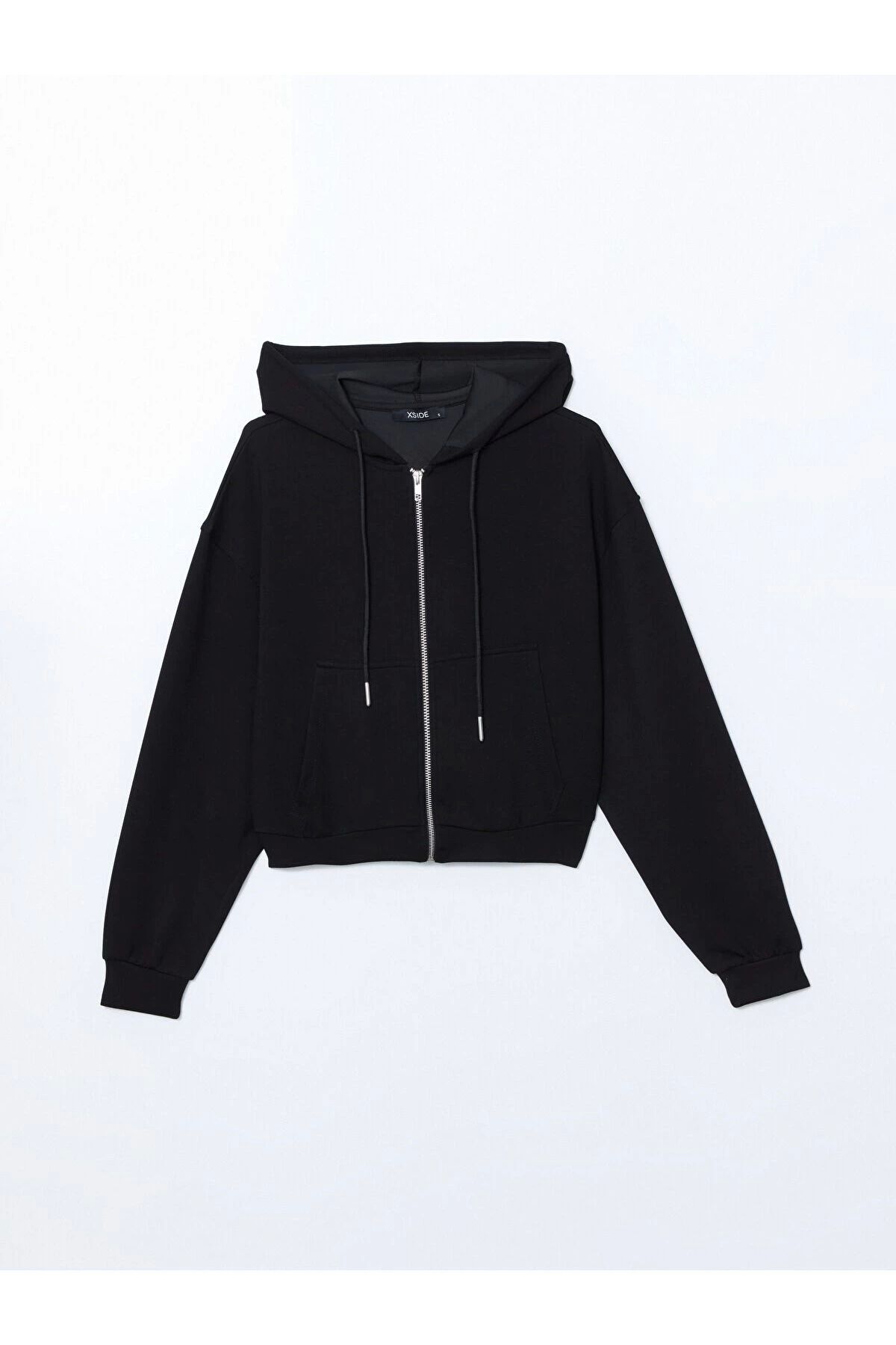 LC Waikiki LCWAIKIKI Kapüşonlu Kadın Fermuarlı Sweatshirt