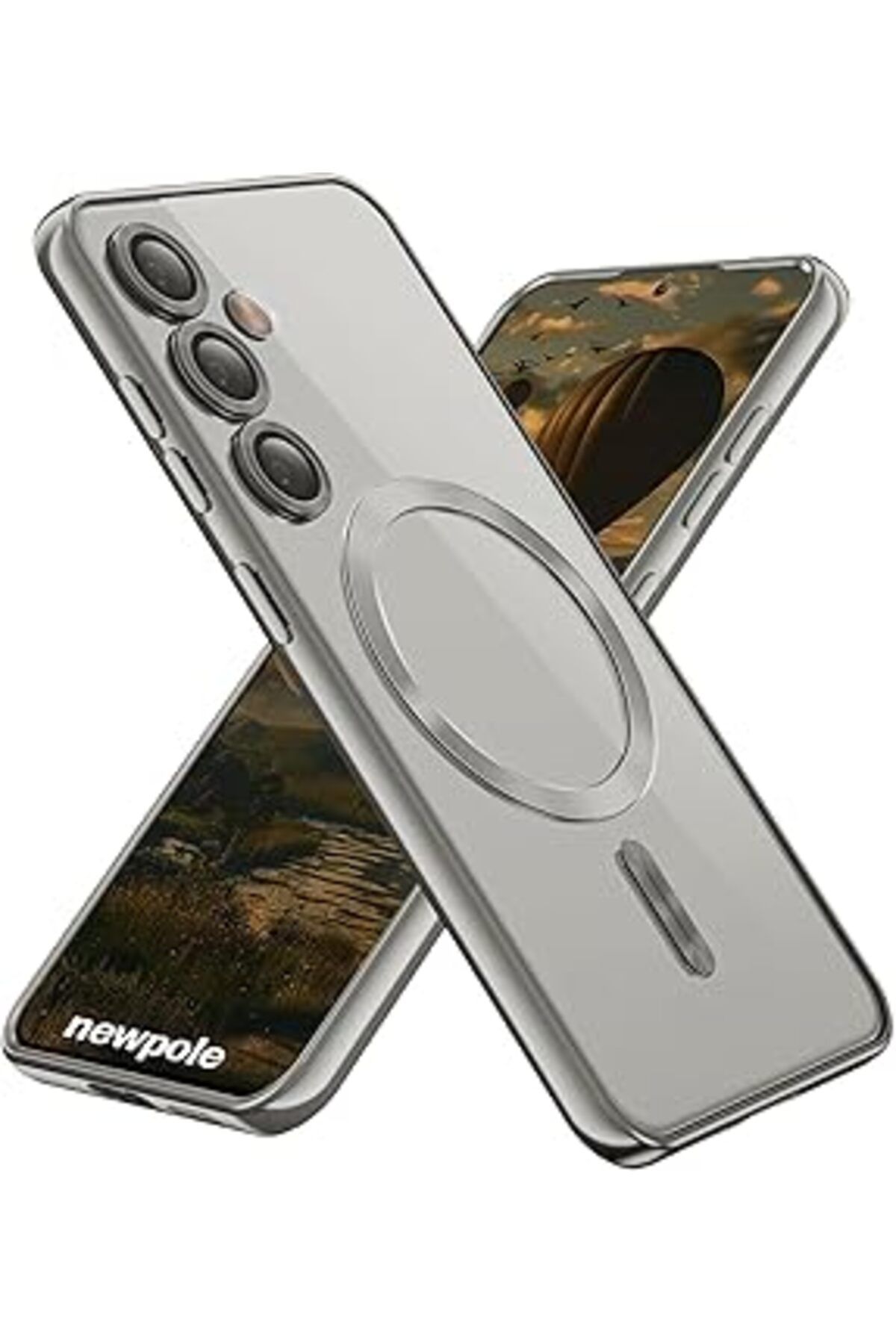 Karachil Newpole Galaxy S25 Için Magsafe Ile Uyumlu Kılıf Kroin Darbelere Dayanıklı Sararma Karşıtı Lens Kor